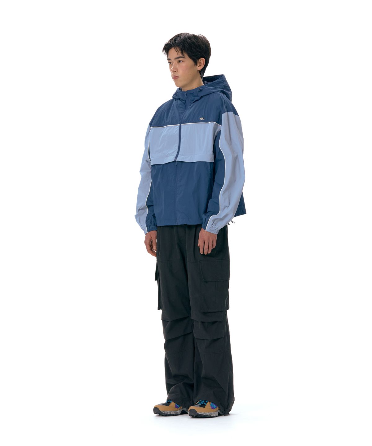 아메스 월드와이드(AMES-WORLDWIDE) COLOR BLOCK WIND BREAKER BLUE (AM2ESUB931A)