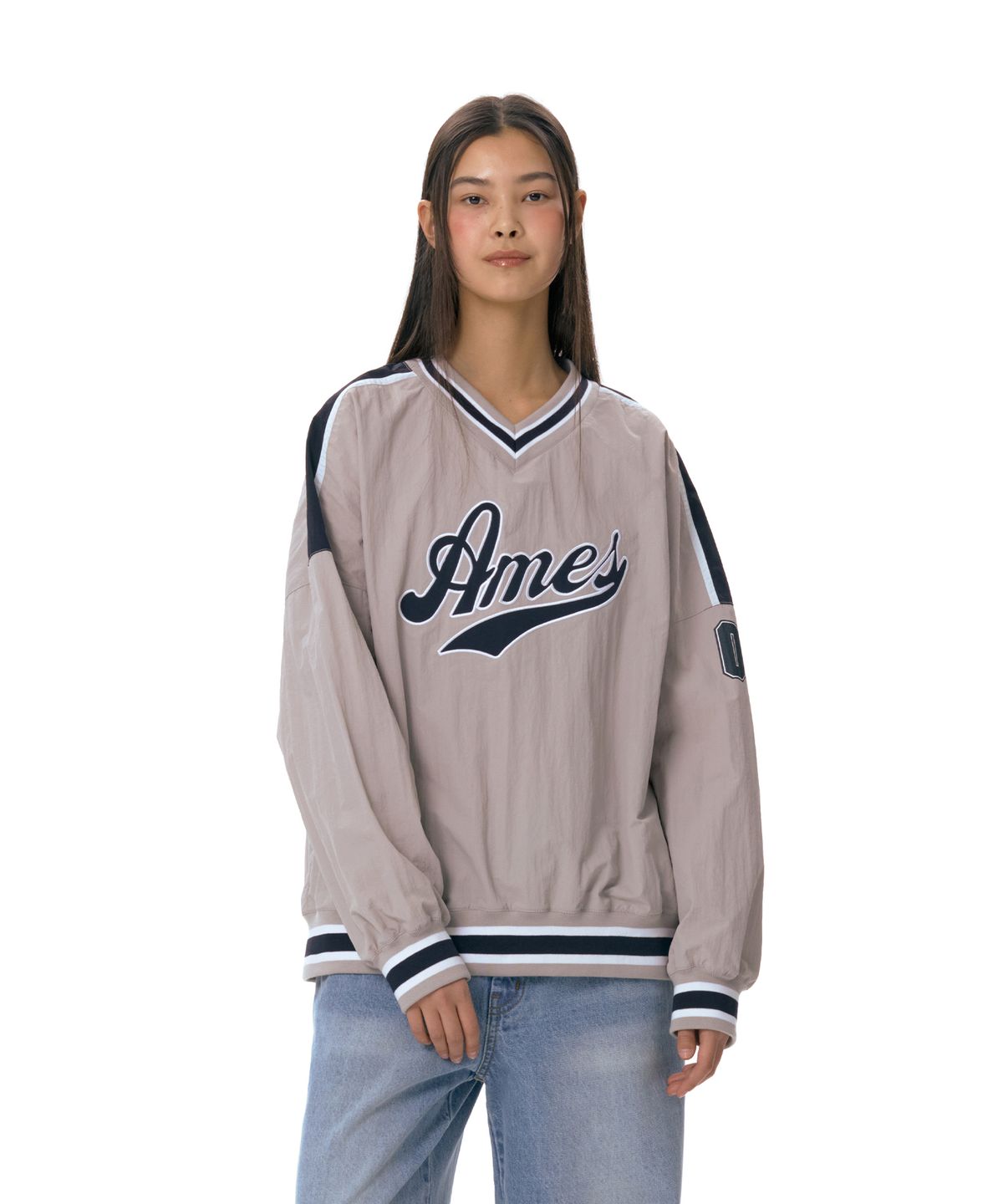 아메스 월드와이드(AMES-WORLDWIDE) NYLON HOCKEY JERSEY GREY (AM2ESUM480A)