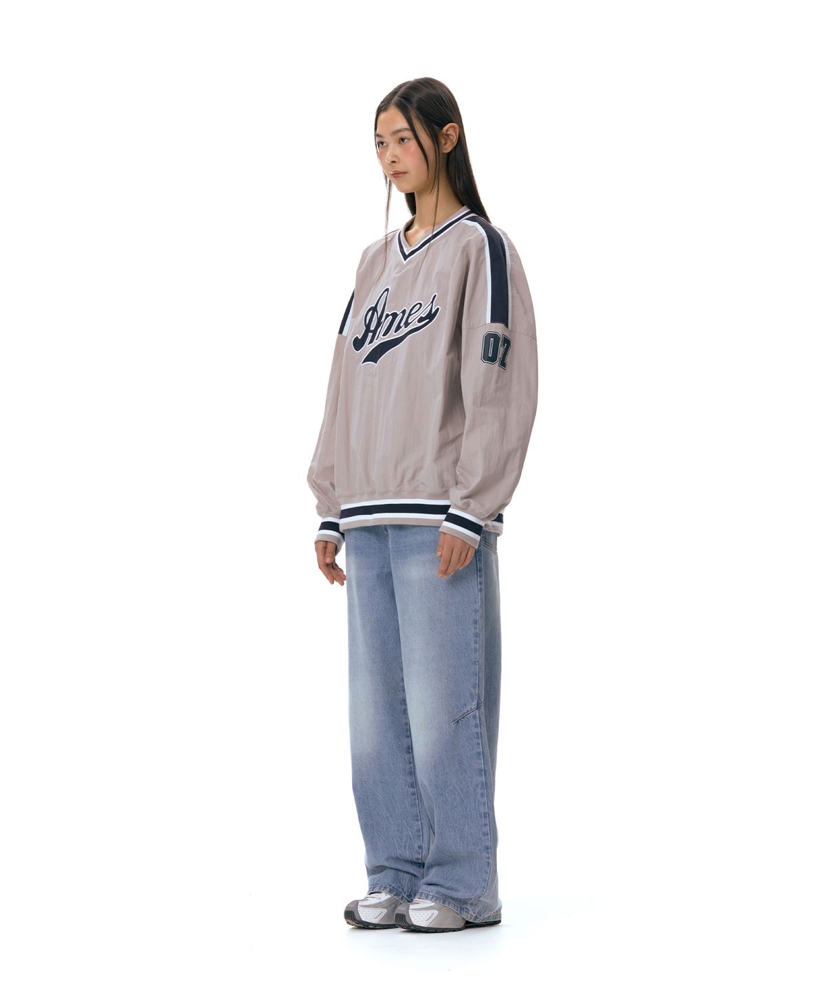 아메스 월드와이드(AMES-WORLDWIDE) NYLON HOCKEY JERSEY GREY (AM2ESUM480A)
