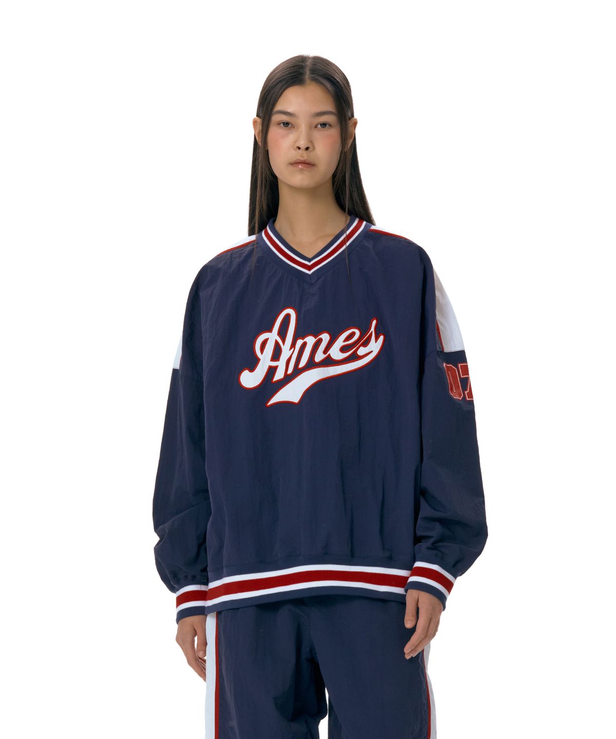아메스 월드와이드(AMES-WORLDWIDE) NYLON HOCKEY JERSEY NAVY (AM2ESUM480A)