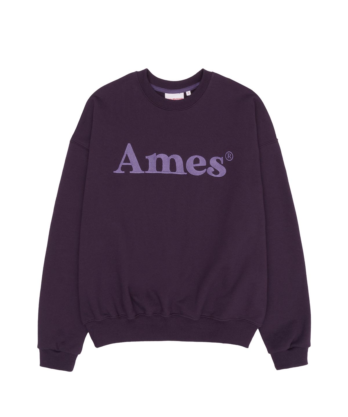 아메스 월드와이드(AMES-WORLDWIDE) BASIC LOGO SWEATSHIRT PURPLE