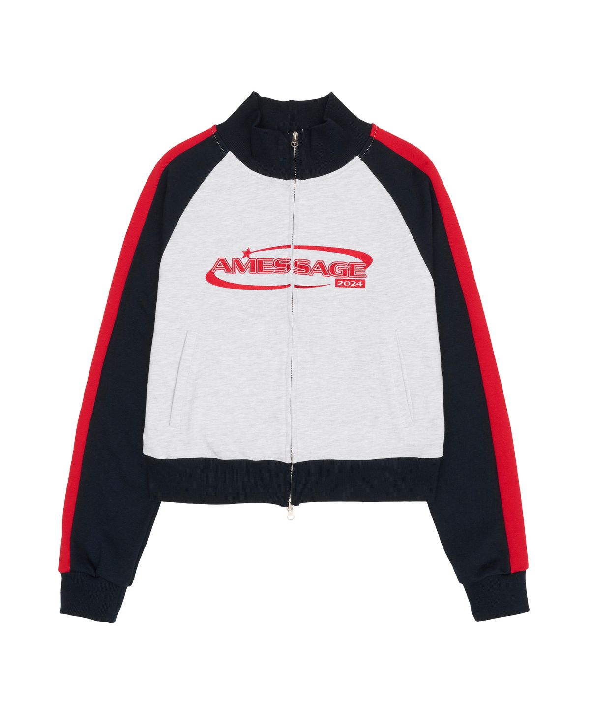 아메스 월드와이드(AMES-WORLDWIDE) SLEEVE LINE TRACK ZIPUP GREY