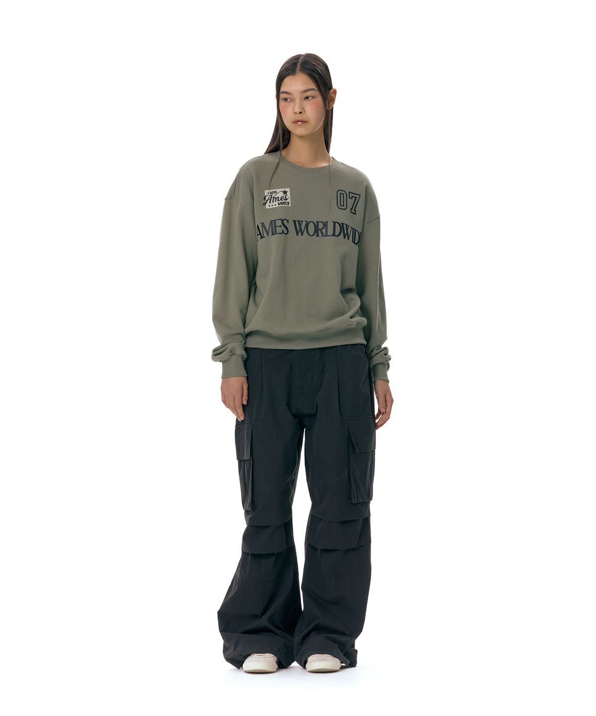 아메스 월드와이드(AMES-WORLDWIDE) AMES CARGO PANTS BLACK (AM2ESUPA11A)