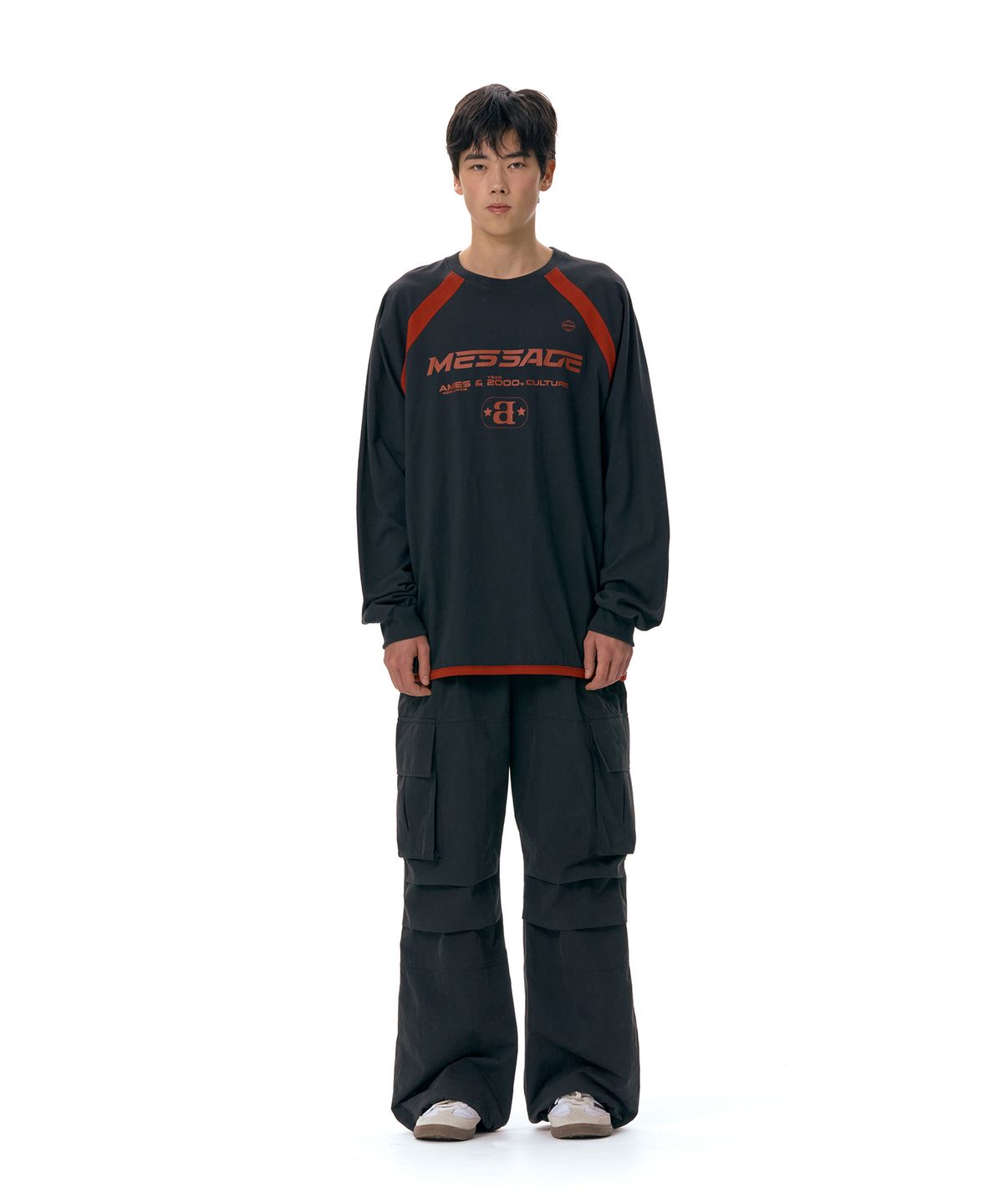 아메스 월드와이드(AMES-WORLDWIDE) AMES CARGO PANTS BLACK (AM2ESUPA11A)
