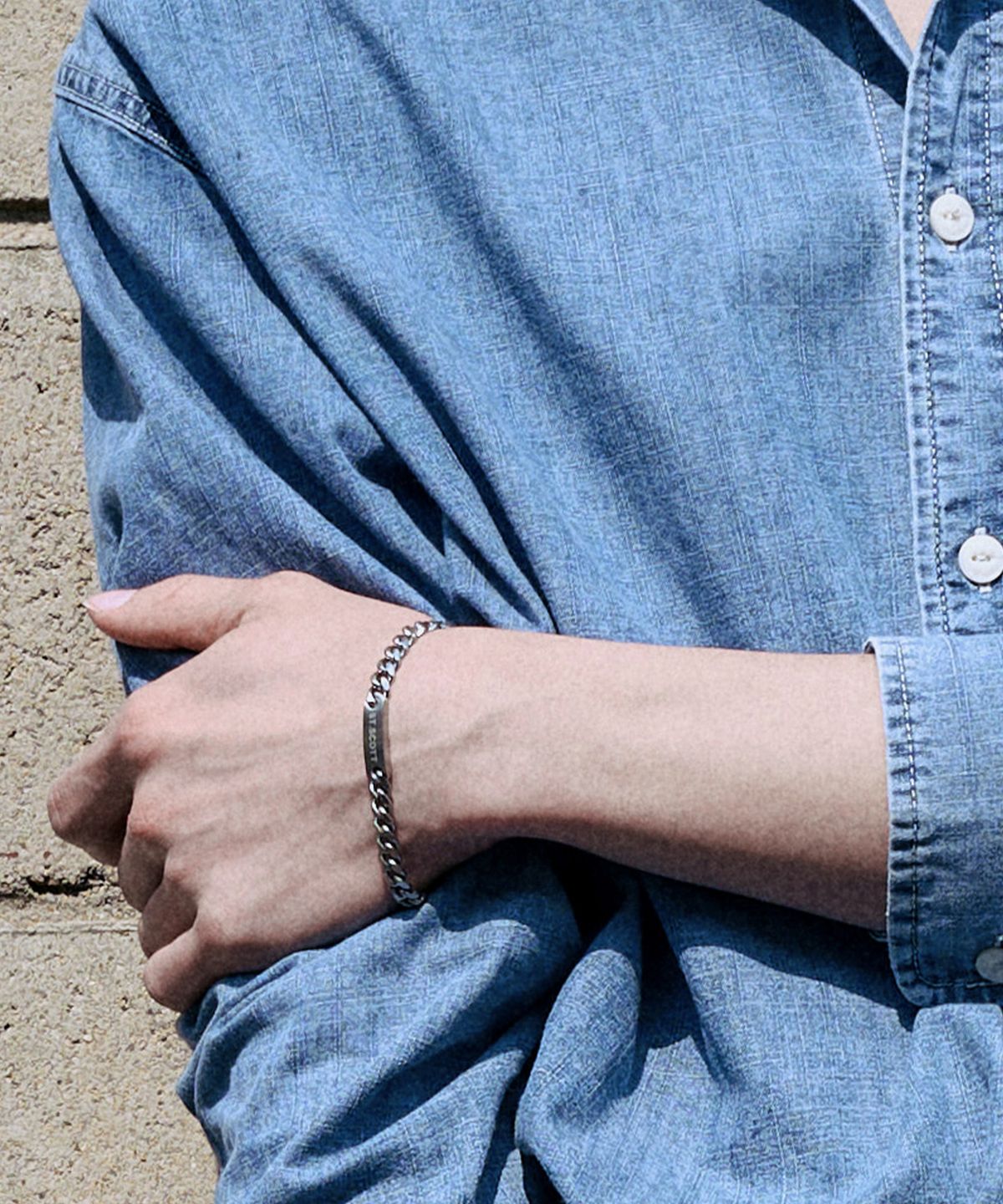 세인트스코트런던(ST.SCOTT LONDON) STJ-SB2032 헤이든 레터링 체인 팔찌