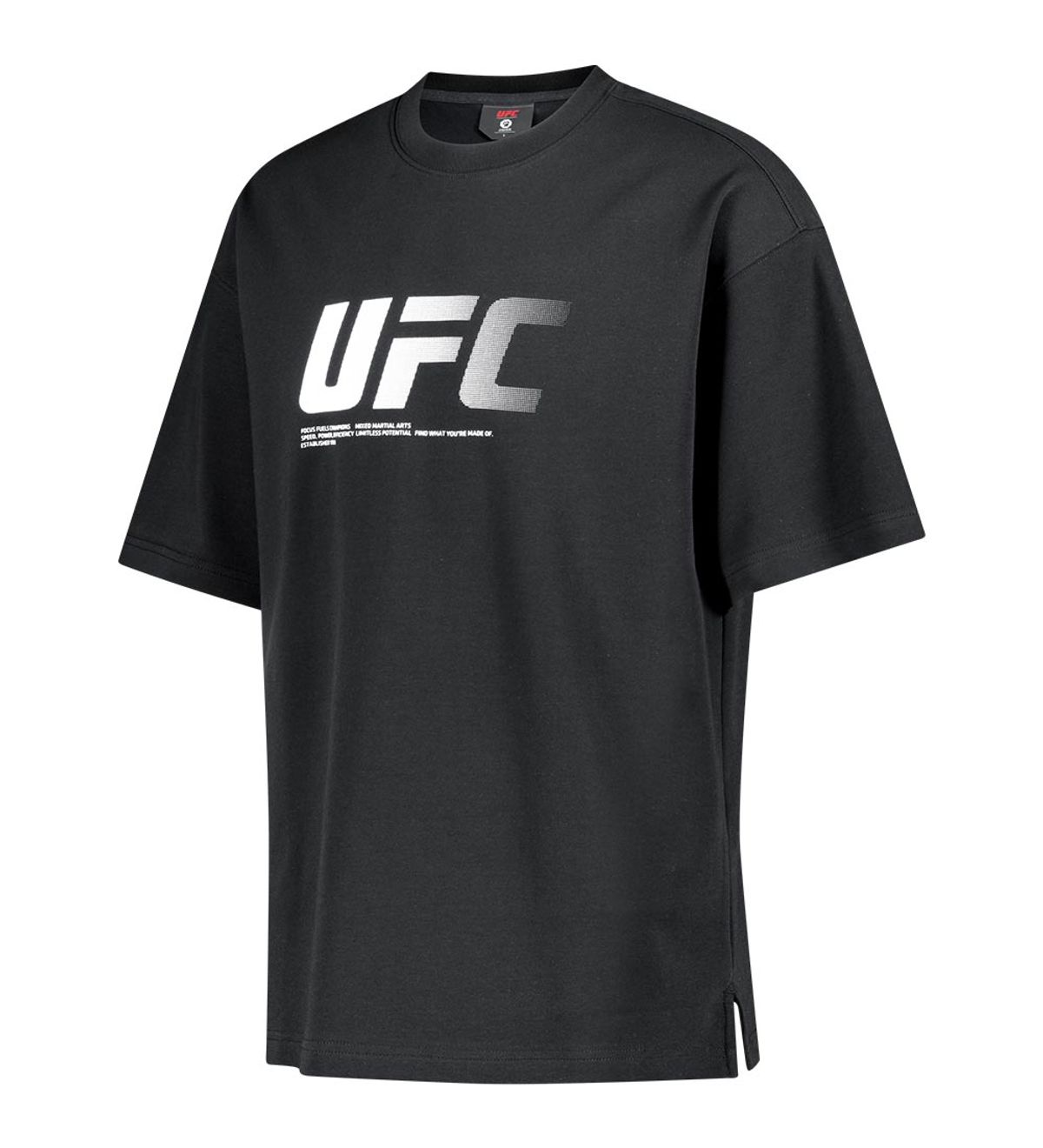 유에프씨 스포츠(UFC SPORT) UFC 제로 100 오버핏 반팔 티셔츠 차콜 U4SSV2312CH