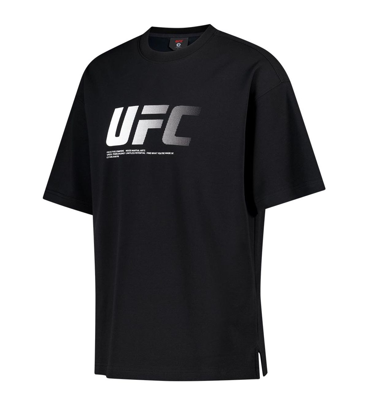 유에프씨 스포츠(UFC SPORT) UFC 제로 100 오버핏 반팔 티셔츠 블랙 U4SSX2312BK
