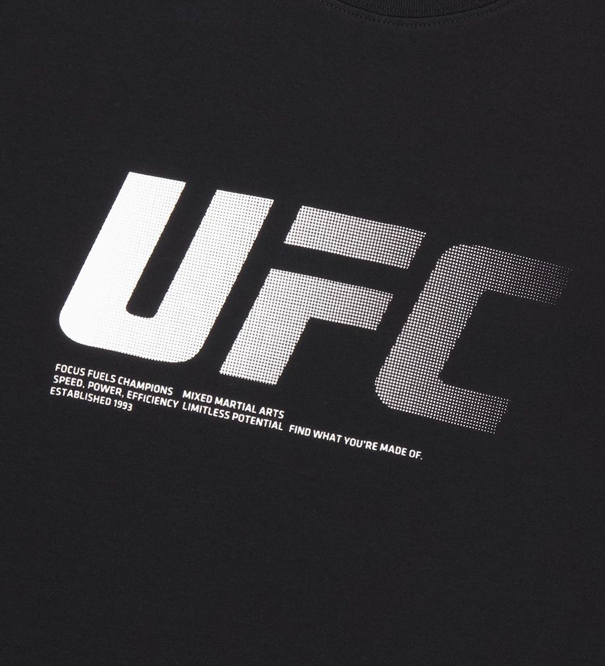 유에프씨 스포츠(UFC SPORT) UFC 제로 100 오버핏 반팔 티셔츠 블랙 U4SSX2312BK
