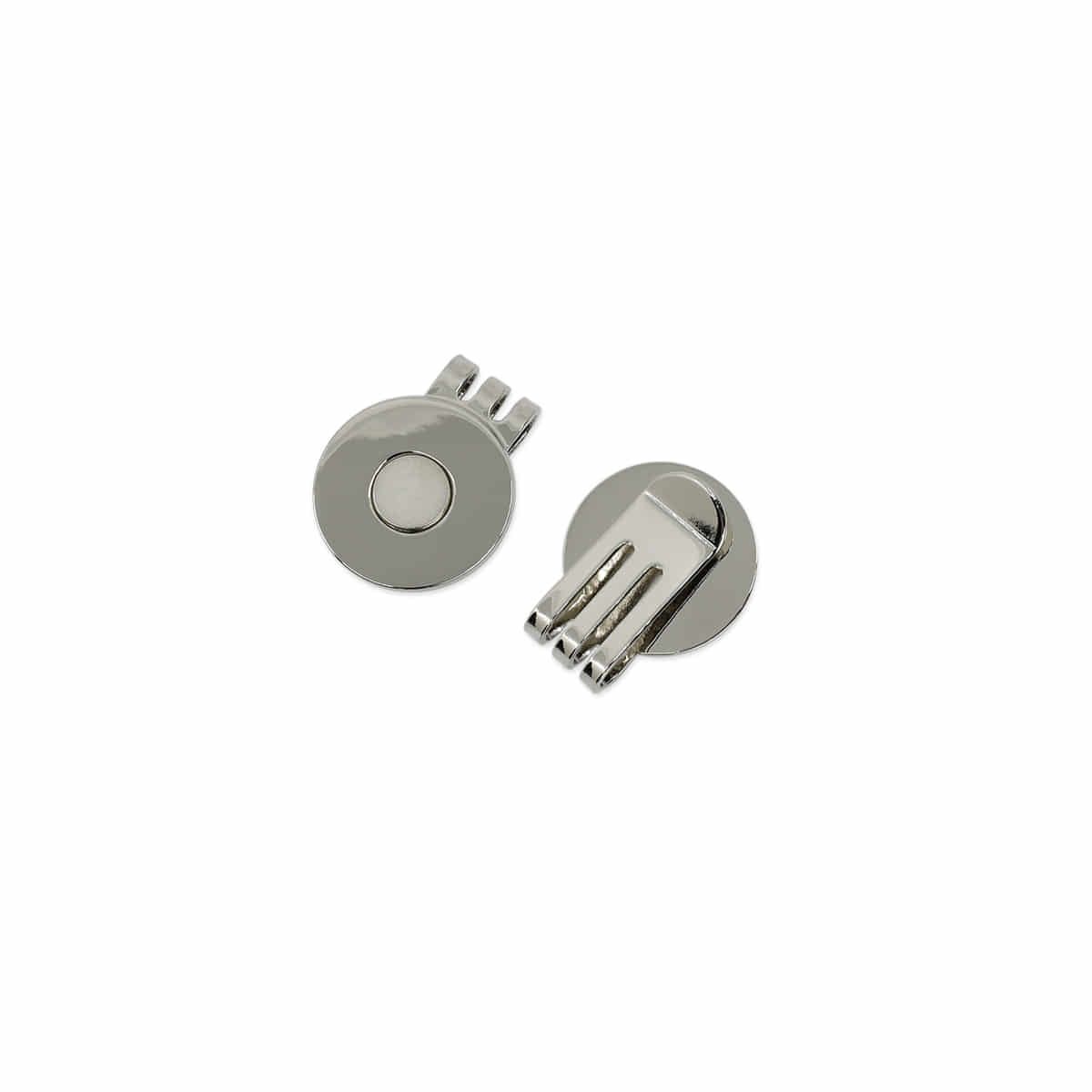 커스텀볼트(CUSTOMBOLT) 로고 마그네틱 볼마커 모자클립 실버