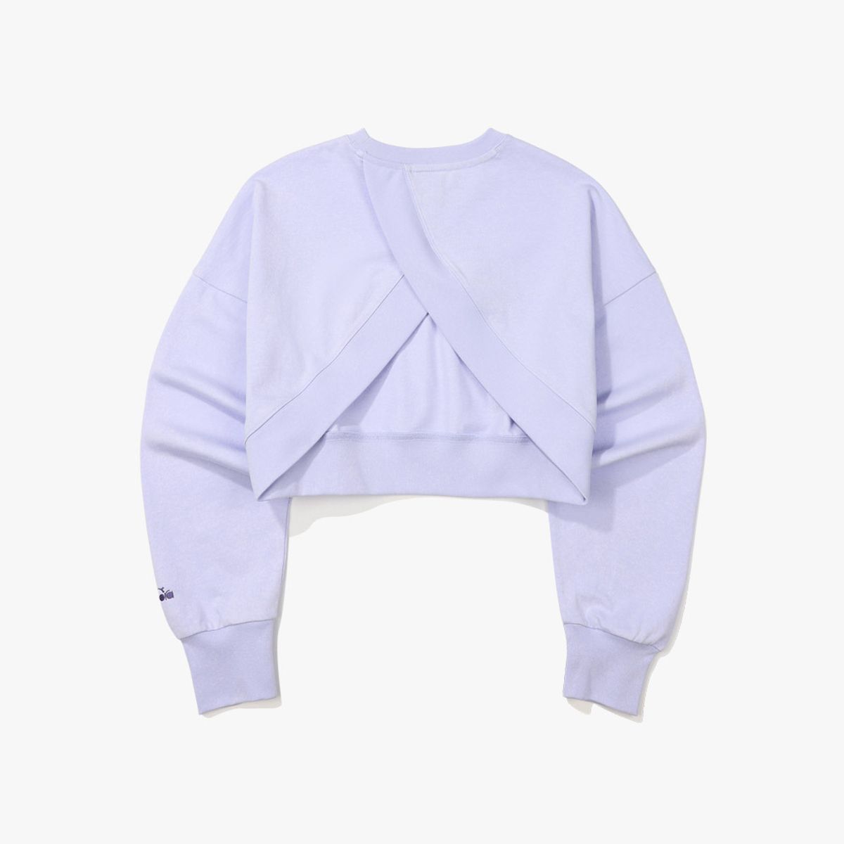 디아도라(diadora) 컴피 크롭 맨투맨 VIOLET