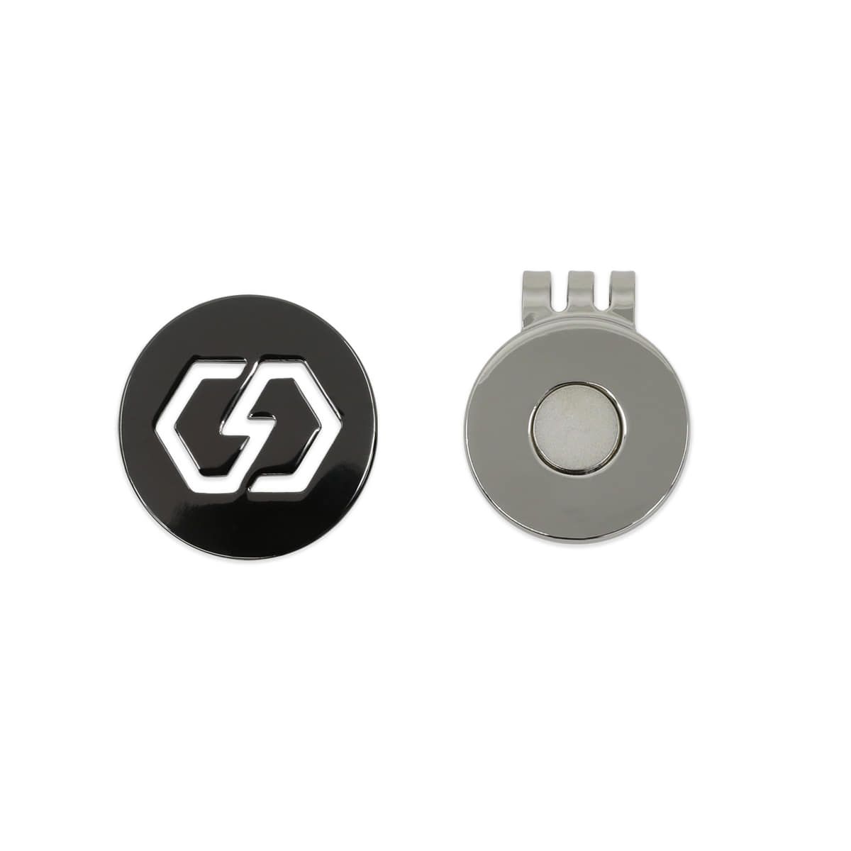 커스텀볼트(CUSTOMBOLT) 로고 마그네틱 볼마커 모자클립 블랙