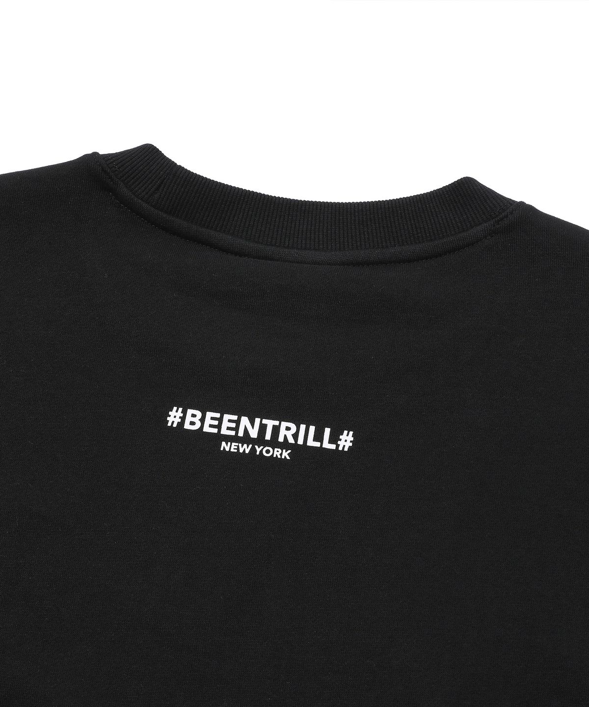 빈트릴 뉴욕(BEENTRILL NEWYORK) 클래식 해시태그 오버핏 맨투맨(블랙) - 사이즈 & 후기 | 무신사