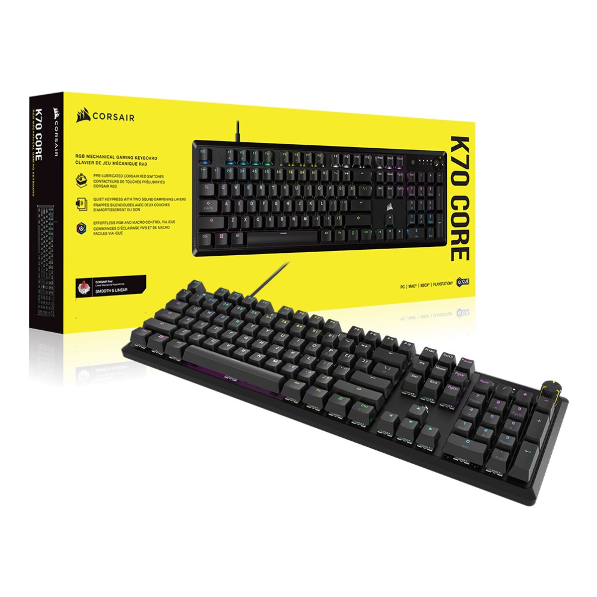 커세어(CORSAIR) K70 RGB CORE BLACK 게이밍 기계식 키보드