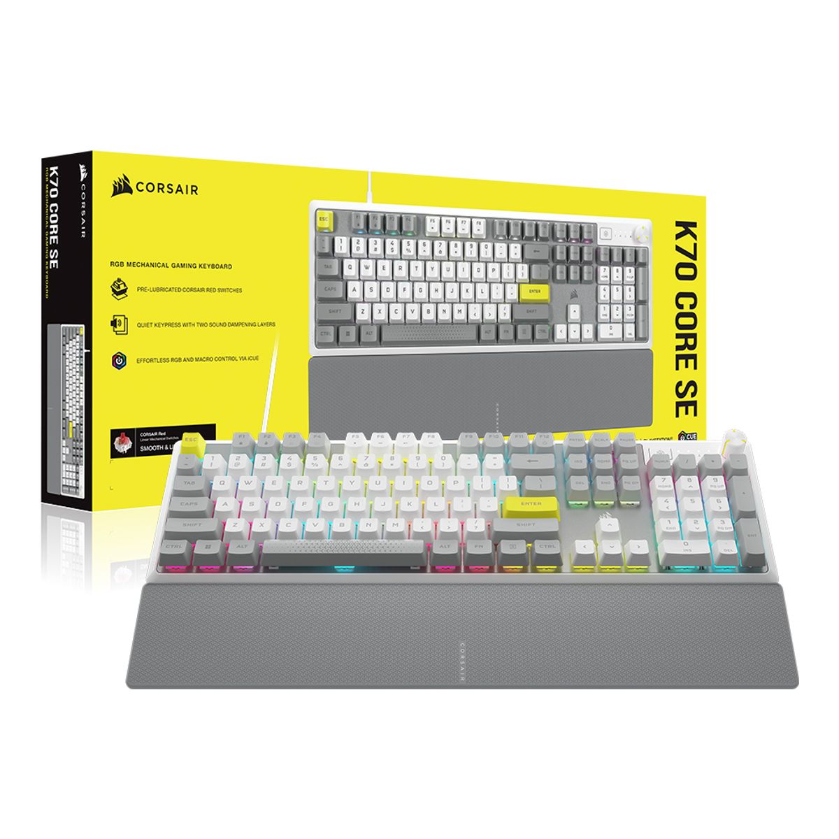 커세어(CORSAIR) K70 RGB CORE WHITE SE 게이밍 기계식 키보드