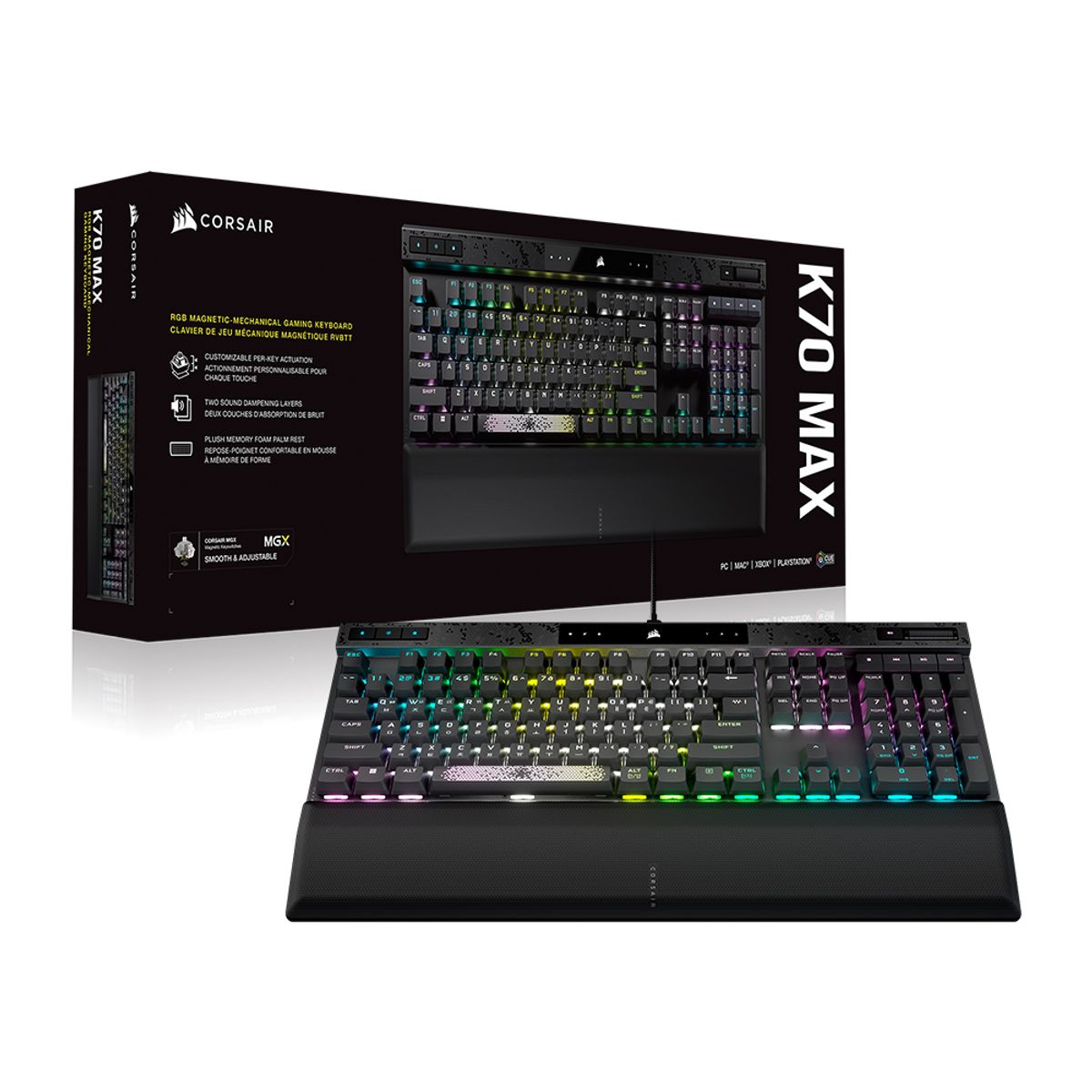 커세어(CORSAIR) K70 MAX RGB MGX 마그네틱축 게이밍 기계식 키보드