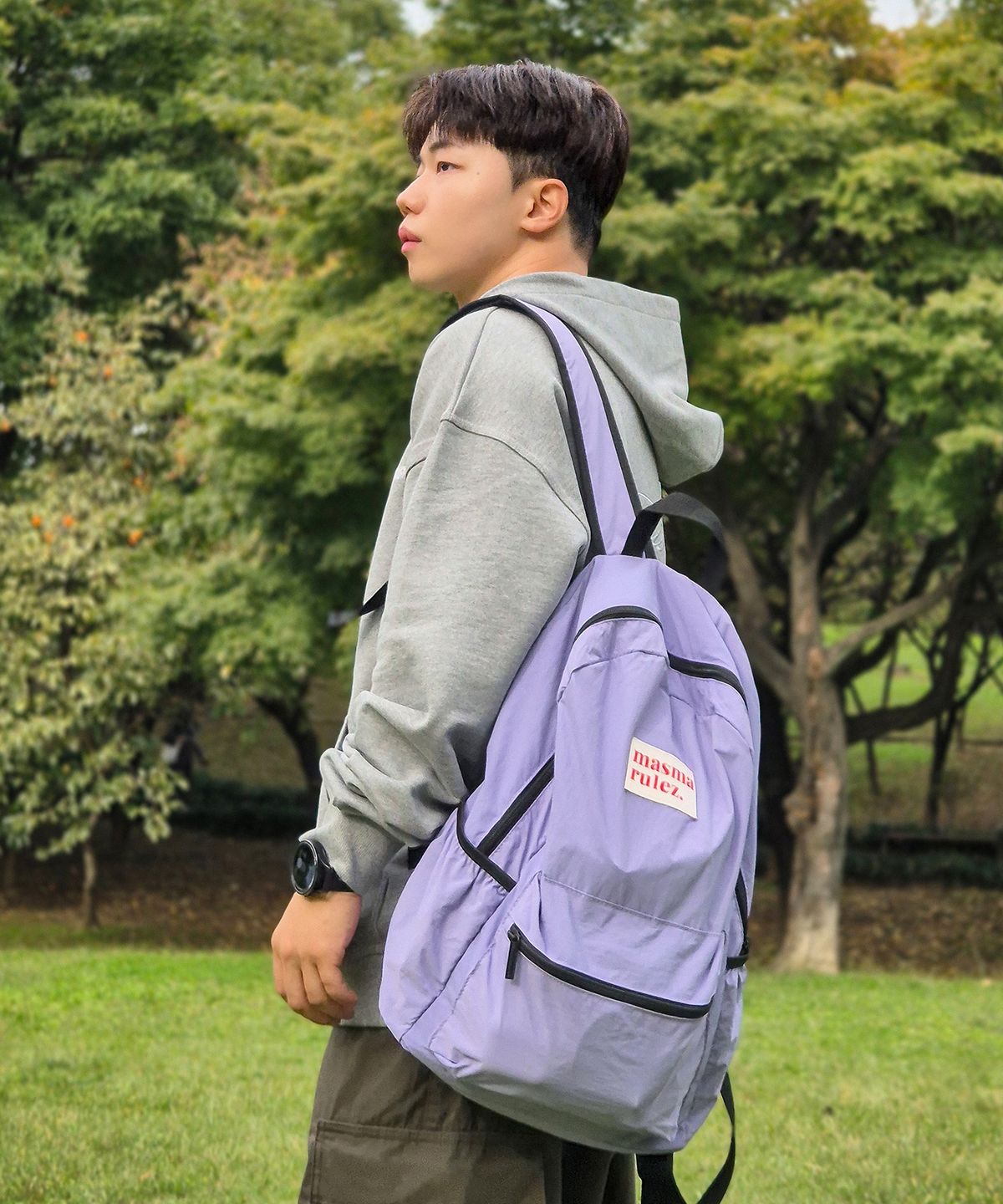 마스마룰즈(MASMARULEZ) Daily backpack_Purple