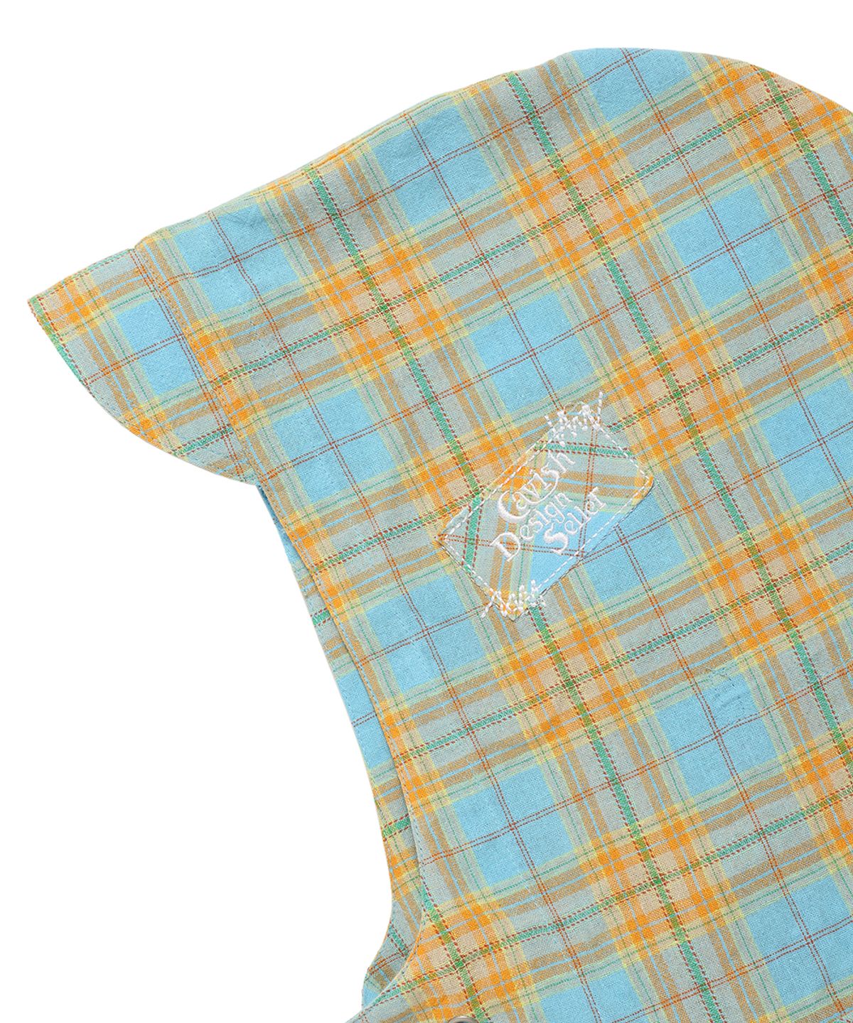 카비시(CAVISH) CHECK SHIRT HOODIE BLUE(CV2ESUW320A)