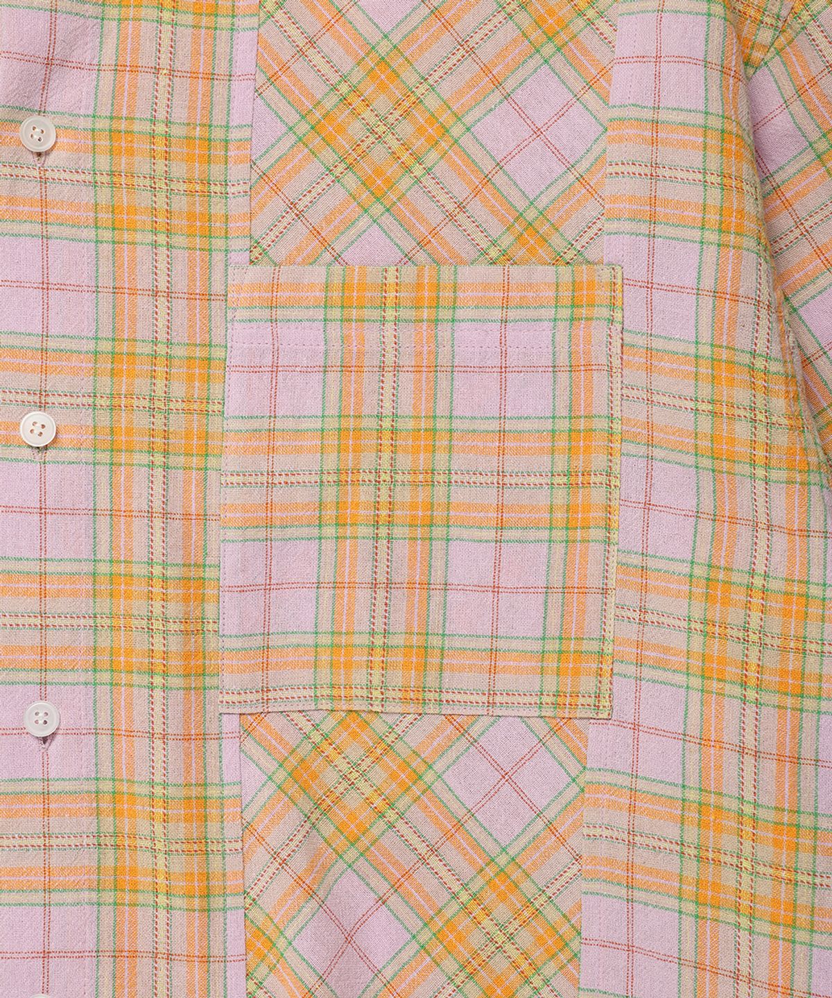 카비시(CAVISH) CHECK SHIRT HOODIE PURPLE(CV2ESUW320A)