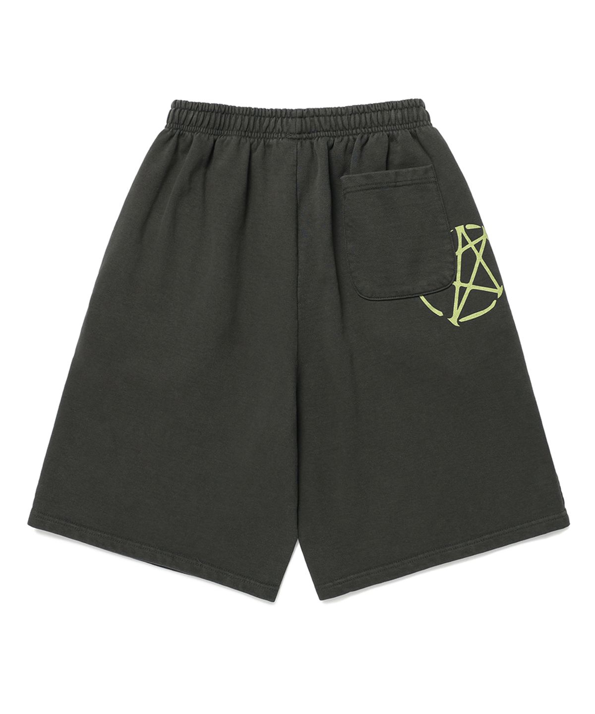카비시(CAVISH) PIGMENT HAND WRITTEN SWEAT SHORTS CHARCOAL(CV2EMUPA03A)