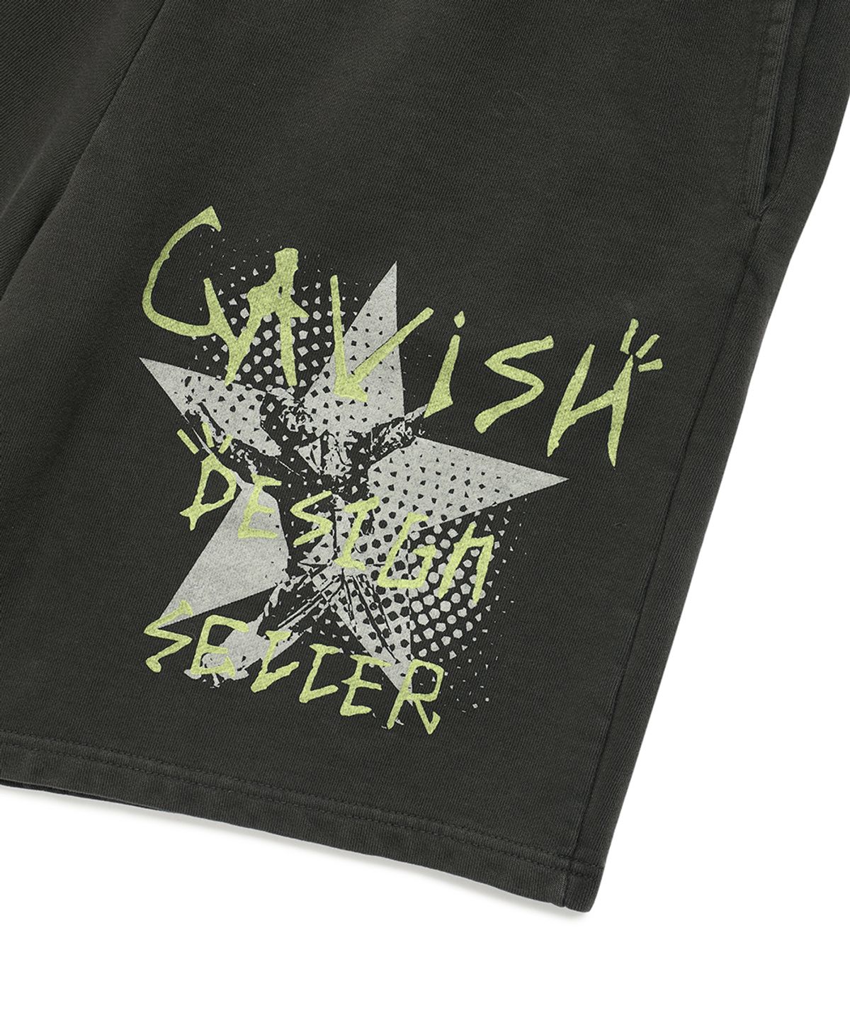카비시(CAVISH) PIGMENT HAND WRITTEN SWEAT SHORTS CHARCOAL(CV2EMUPA03A)