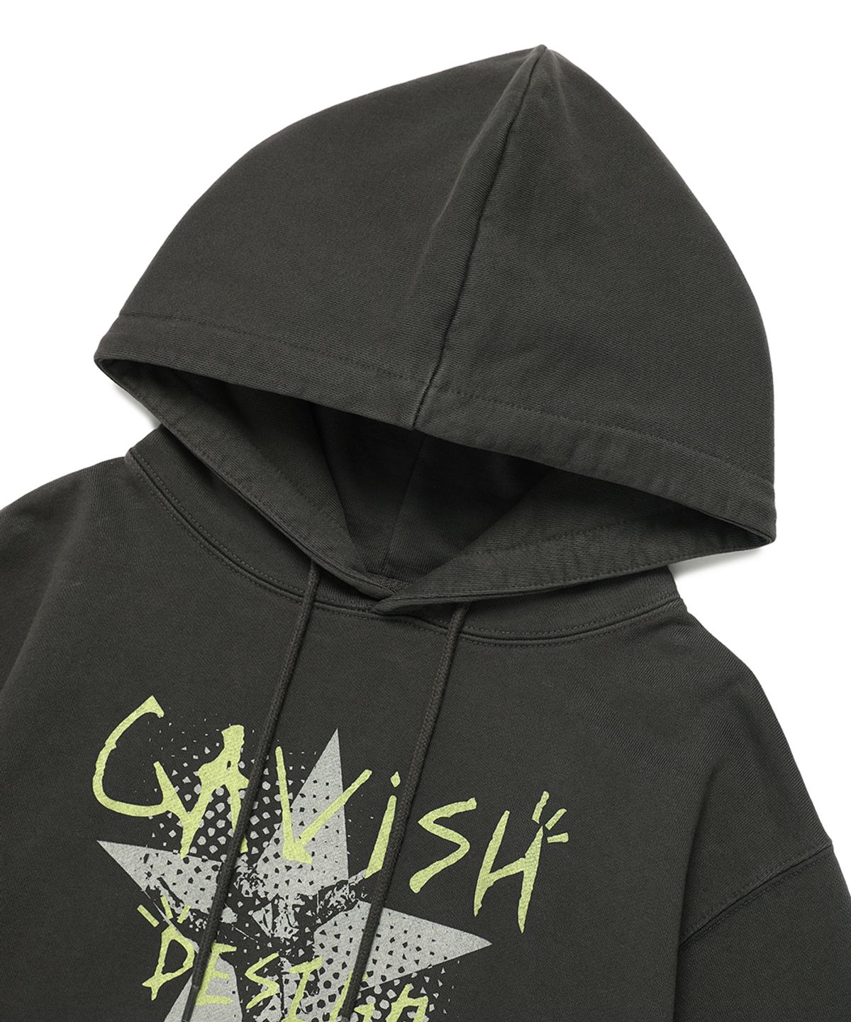 카비시(CAVISH) PIGMENT HAND WRITTEN HOODIE CHARCOAL(CV2ESUM404A)