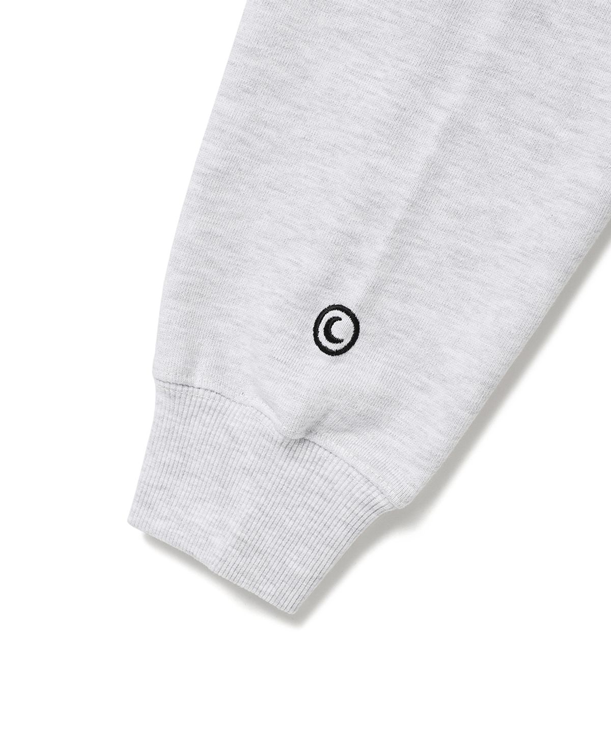카비시(CAVISH) APPLIQUE STADIUM LOGO HOODIE LIGHT GREY(CV2ESUM405A)