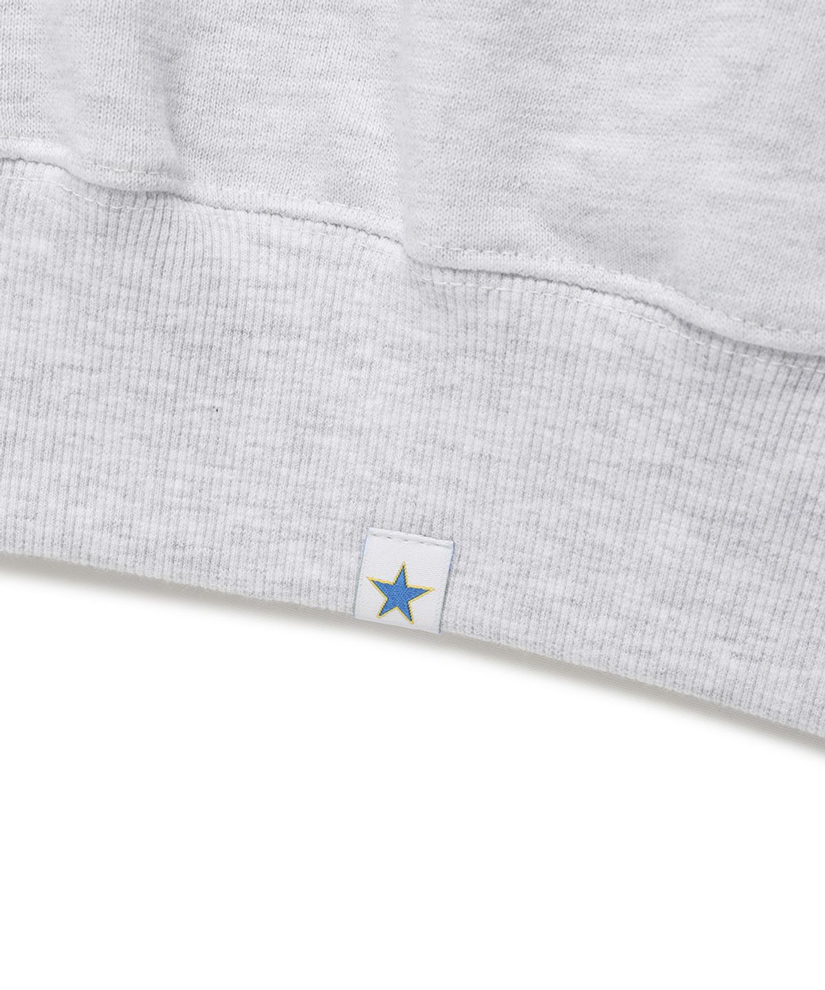 카비시(CAVISH) APPLIQUE STADIUM LOGO HOODIE LIGHT GREY(CV2ESUM405A)