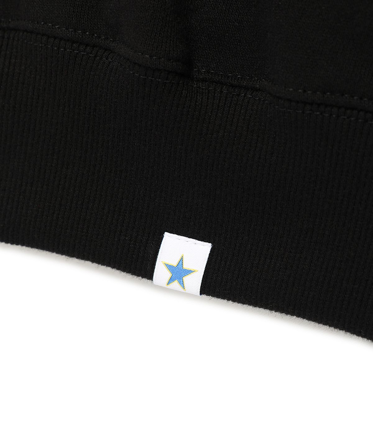 카비시(CAVISH) APPLIQUE STADIUM LOGO HOODIE BLACK(CV2ESUM405A)