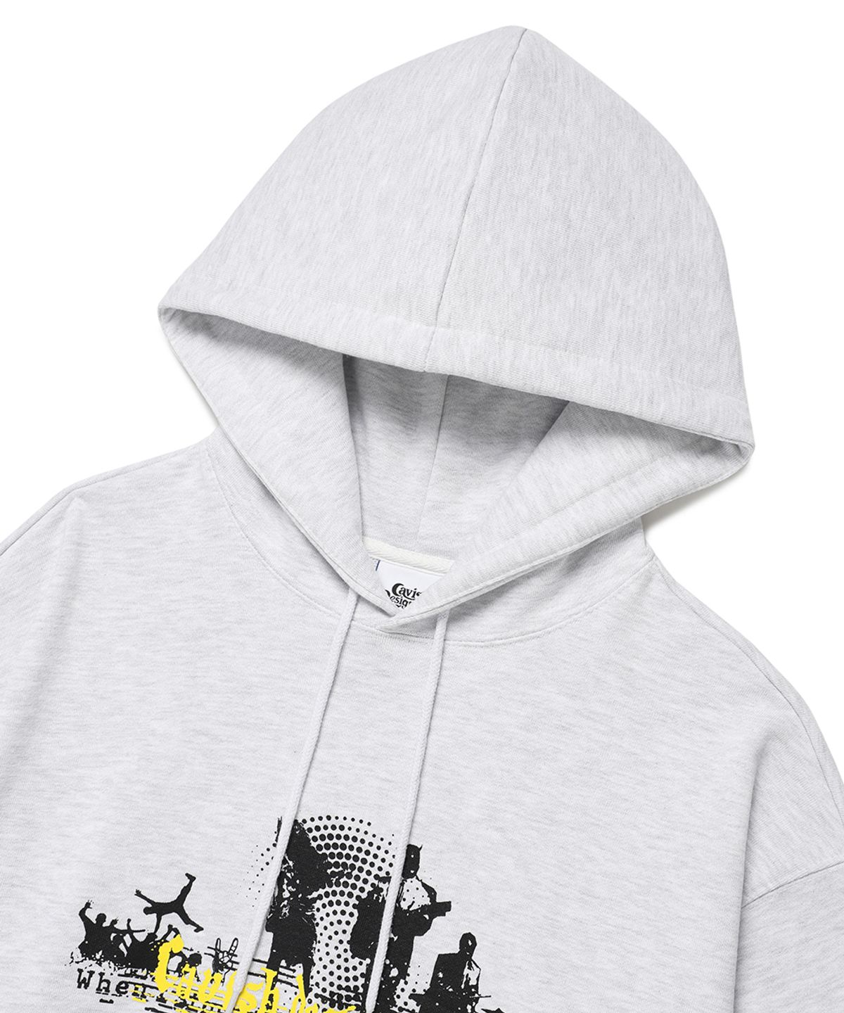 카비시(CAVISH) BLUES BAND HOODIE LIGHT GREY(CV2ESUM406A)