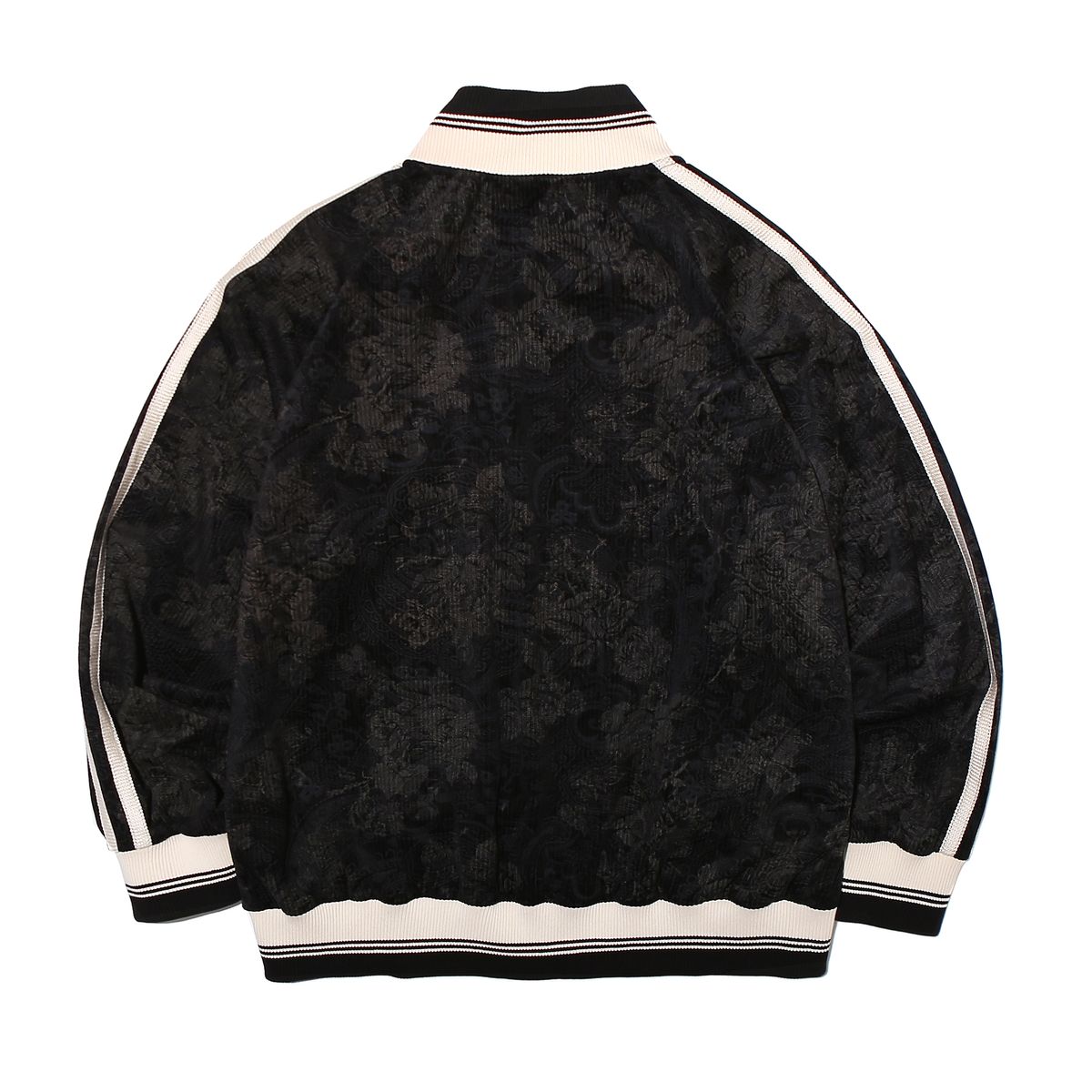 오가프(OGARP) Flower Paisley Vintage Track Jacket Black