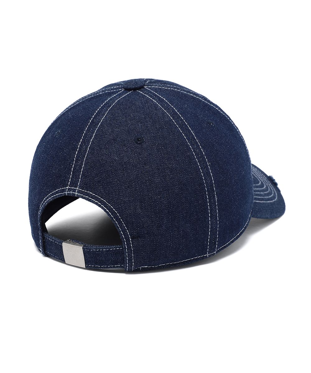 MUSINSA公式 | CAVISH RAWCUT STUD DENIM CAP BLUE(CV2ESUAB21A)