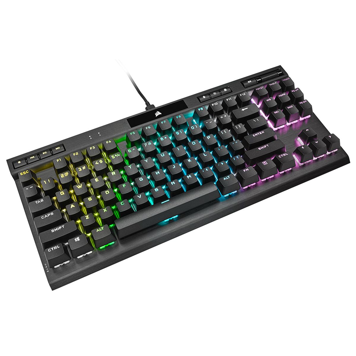 커세어(CORSAIR) K70 RGB TKL 텐키리스 게이밍 기계식 키보드 저소음 적축