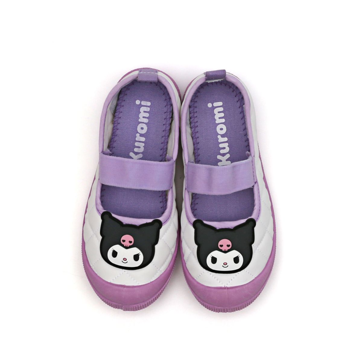 산리오 키즈(SANRIO) 쿠로미 페이스 퀼팅실내화