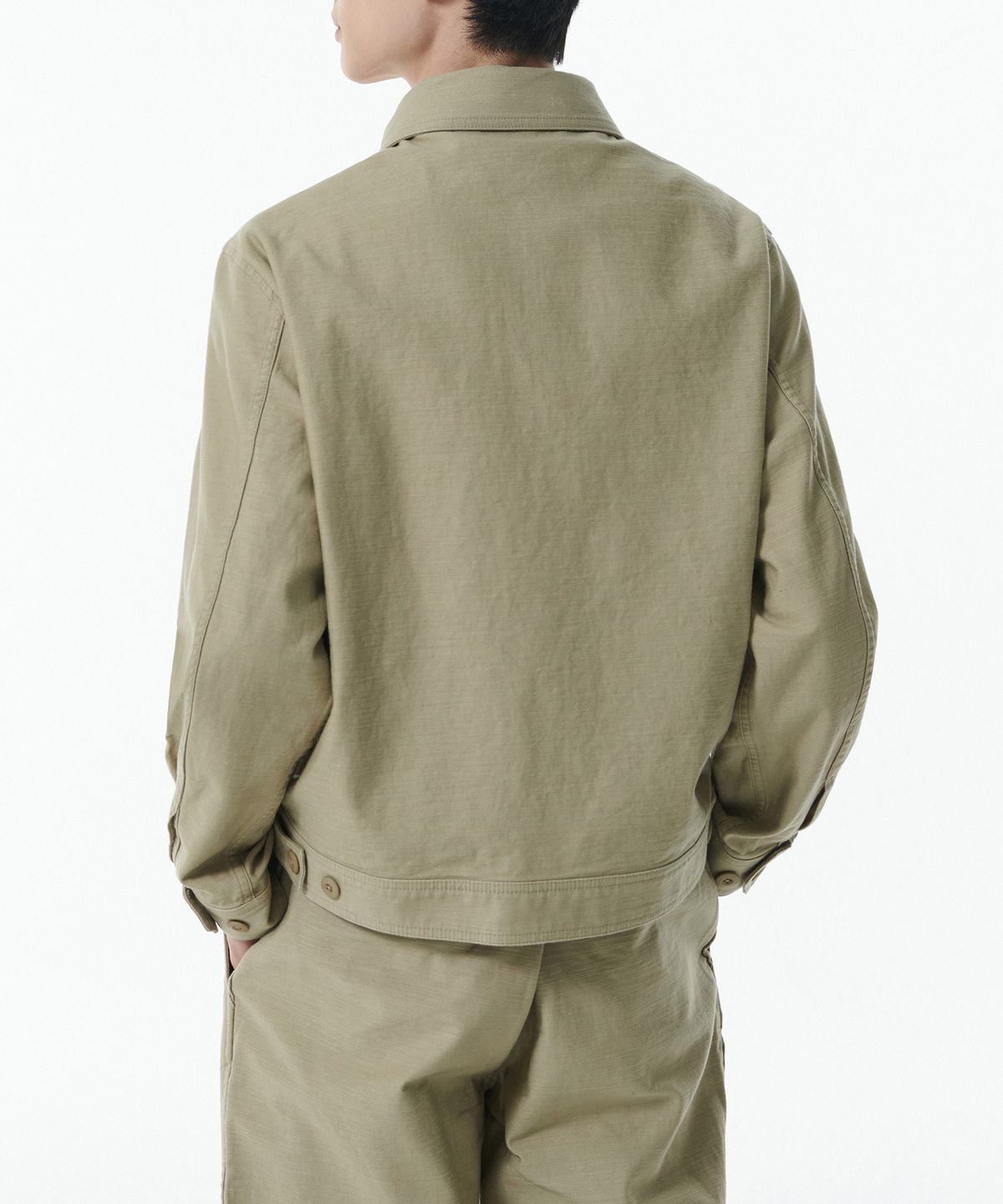 무신사 스탠다드(MUSINSA STANDARD) 백 사틴 오피서 재킷 [베이지]