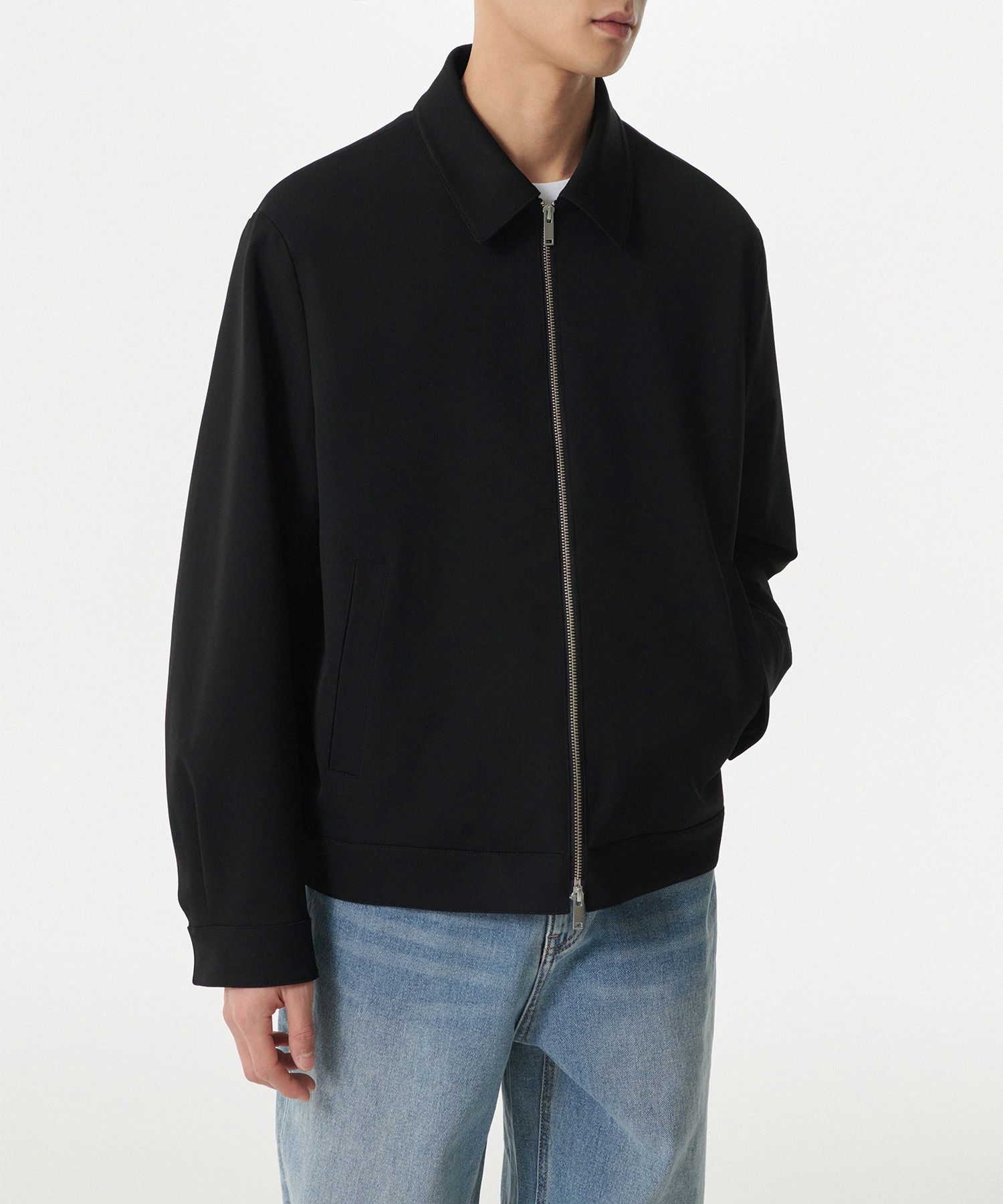 ブルゾン MUSINSA STANDARD Wool blend minimal blouson jacket black MMC MUSINSA | MUSINSA STANDARD WOMAN Women's Wool Blend Duffel