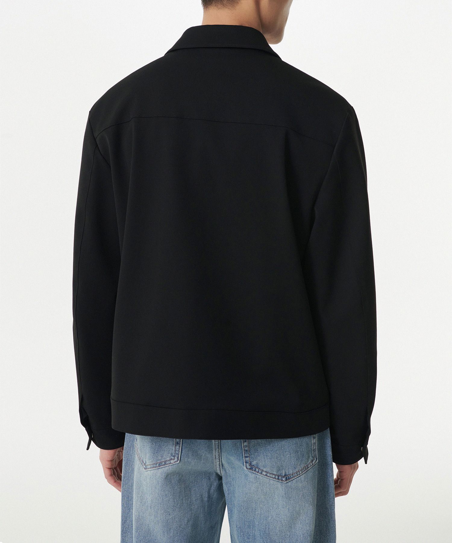 MUSINSA | MUSINSA STANDARD Relaxed Minimal Jacket [Black]