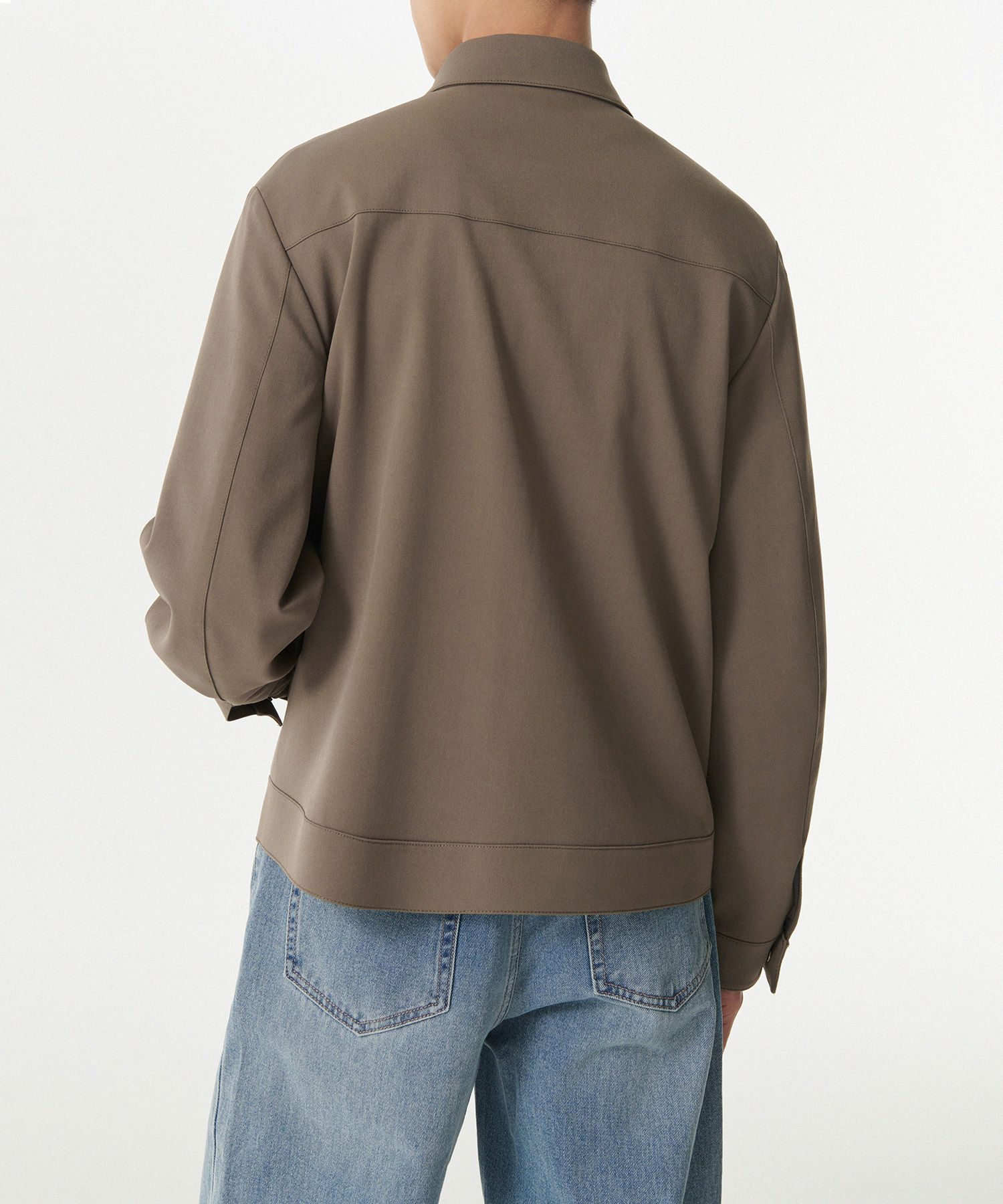 MUSINSA | MUSINSA STANDARD Relaxed minimal jacket [light brown]