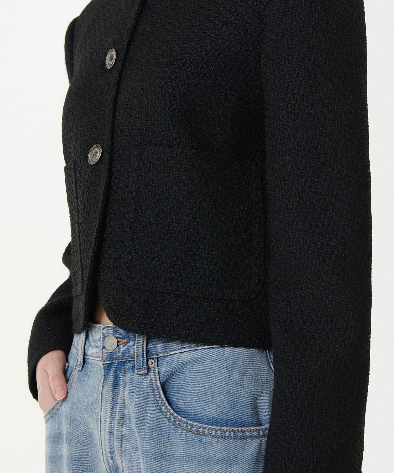 MUSINSA | MUSINSA STANDARD WOMAN Women's Round Neck Tweed