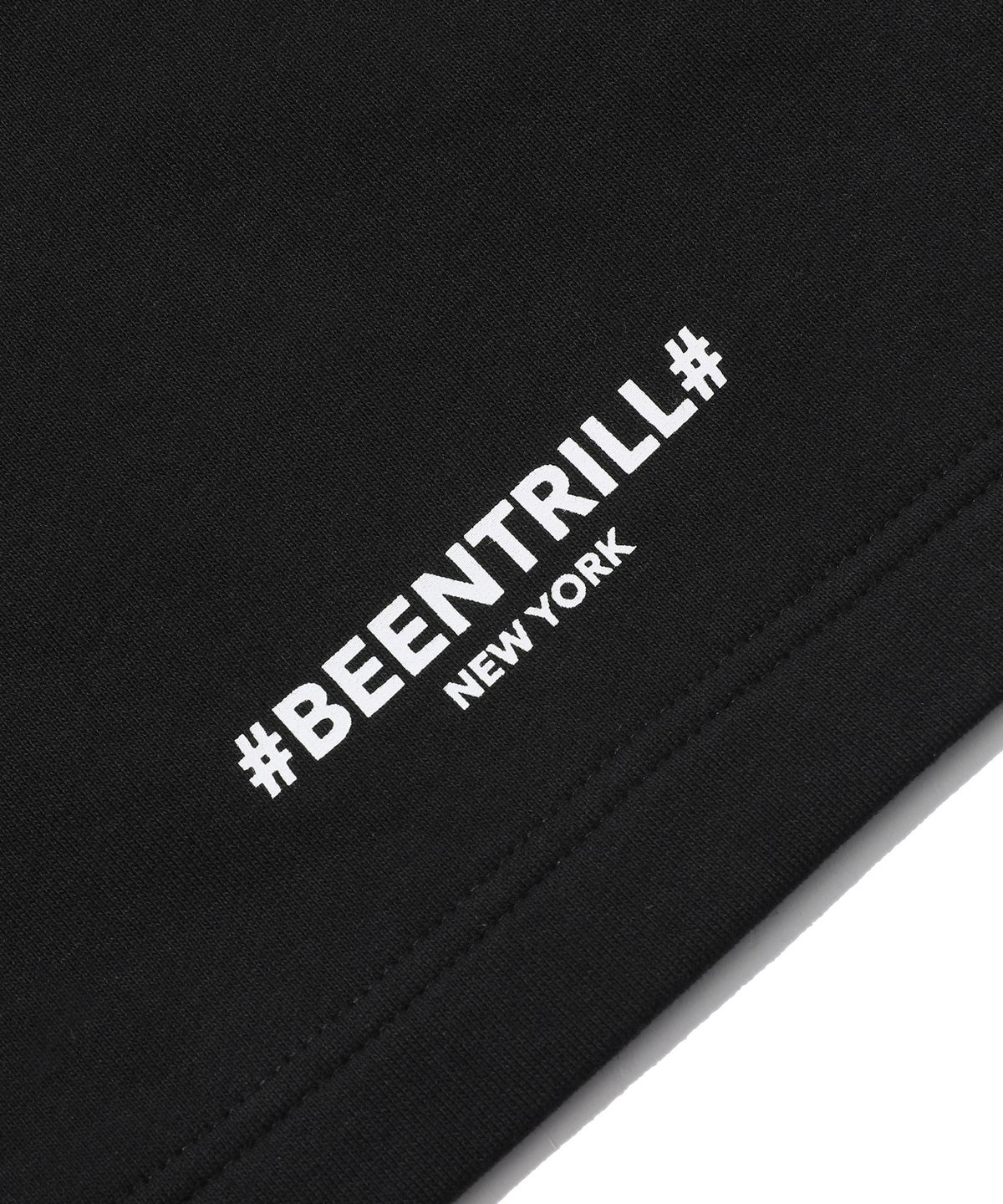 빈트릴 뉴욕(BEENTRILL NEWYORK) 클래식 해시태그 컴포트핏 쇼츠(블랙)