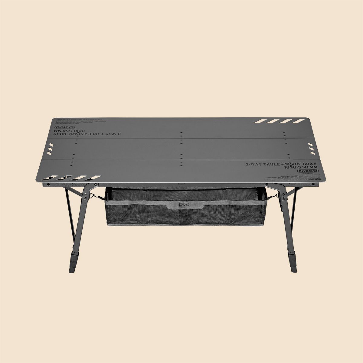 카고 컨테이너(CARGO CONTAINER) 3-WAY 테이블 (그레이)