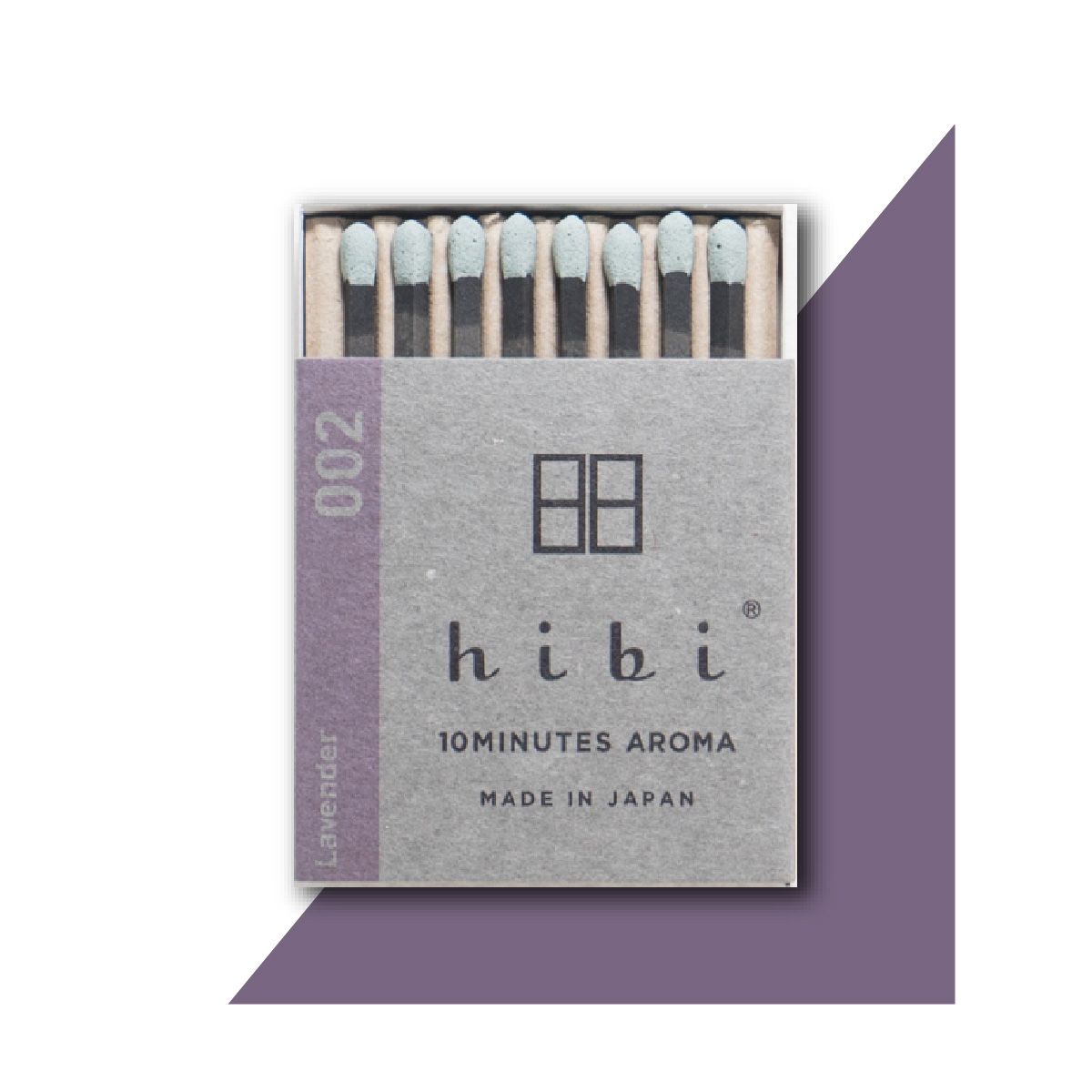 히비(HIBI) 오리지널 아로마 성냥 인센스_라벤더_레귤러박스