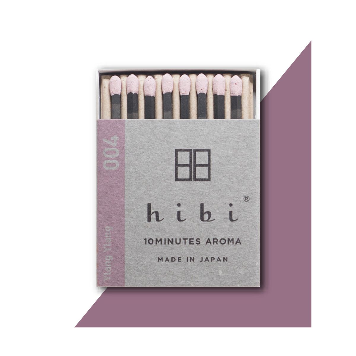 히비(HIBI) 오리지널 아로마 성냥 인센스_일랑일랑_레귤러박스