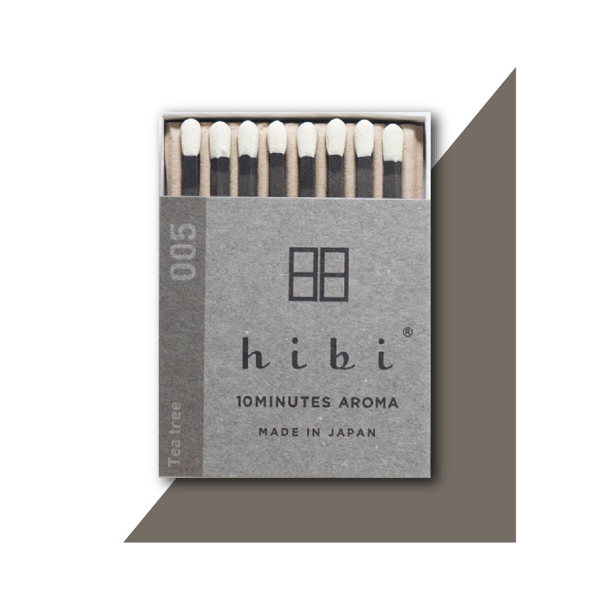 히비(HIBI) 오리지널 아로마 성냥 인센스_티트리_레귤러박스