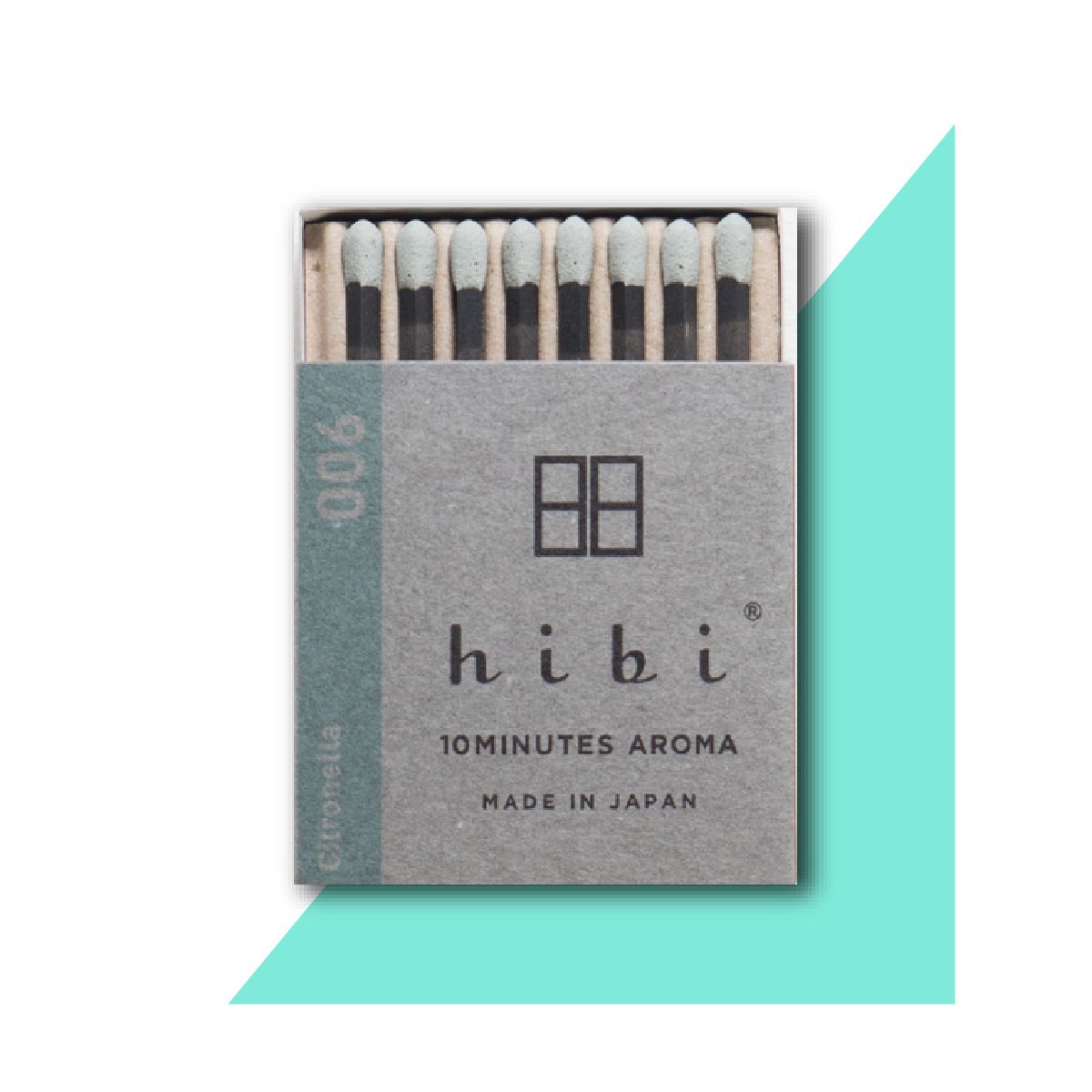 히비(HIBI) 오리지널 아로마 성냥 인센스_시트로넬라_레귤러박스