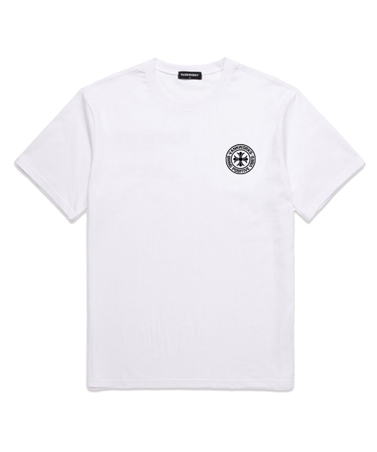 밴웍스(VANNWORKS) VB CROSS 오버핏 반팔 티셔츠 (VS0075) 화이트