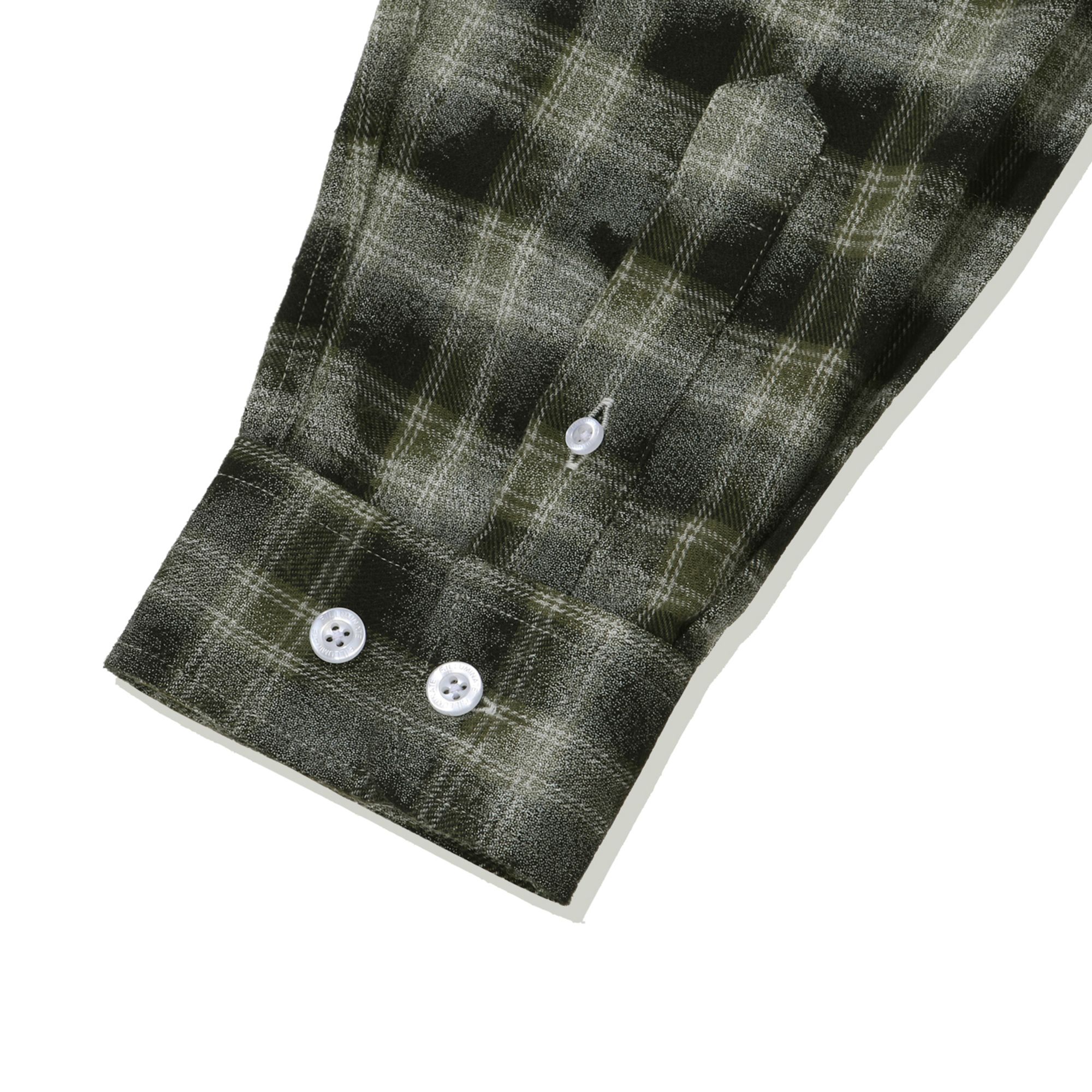 MUSINSA | FILLUMINATE Overfit Damaged Washed Check Shirt-Khaki