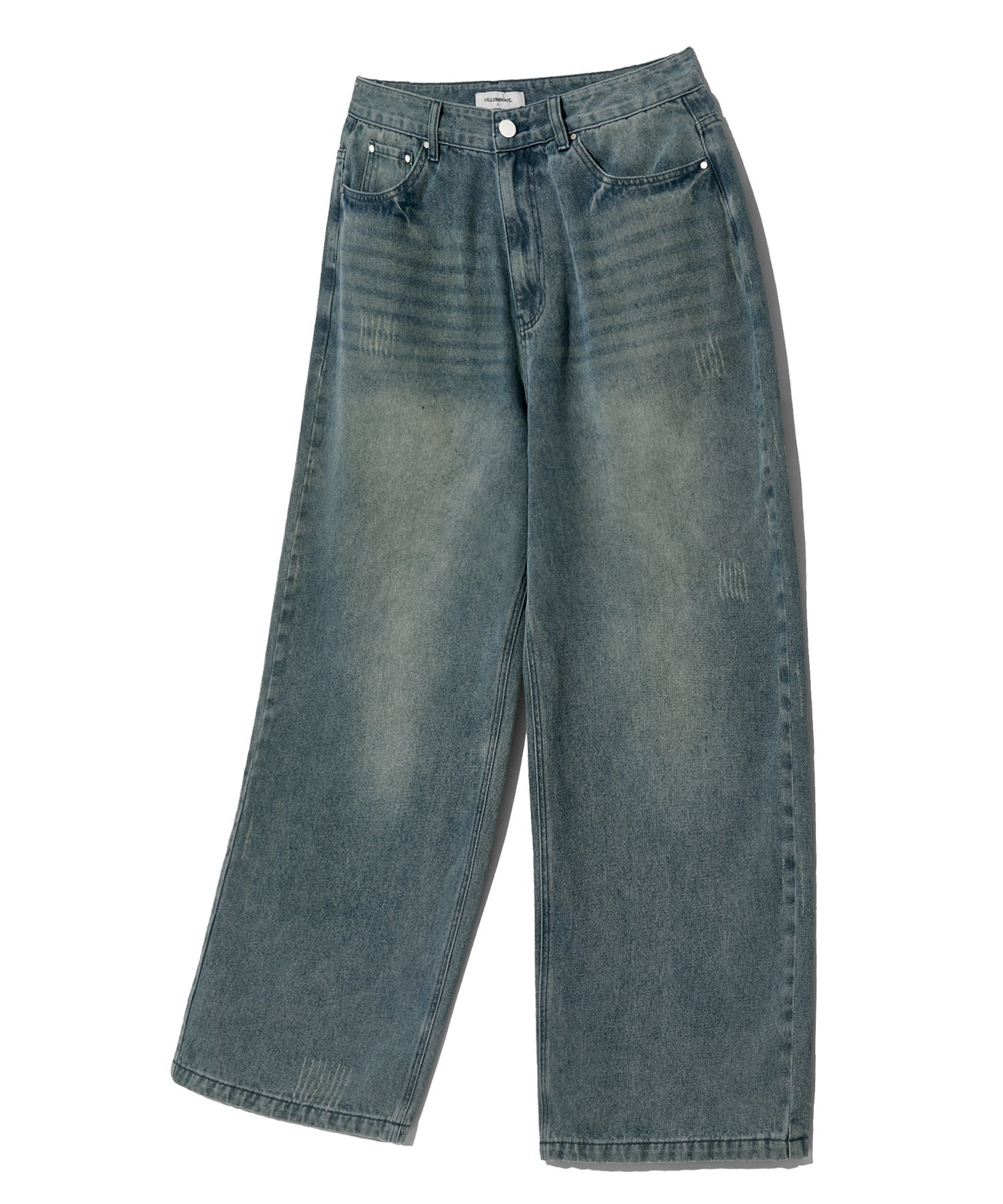 MUSINSA公式 | FILLUMINATE Damaged washed denim pants