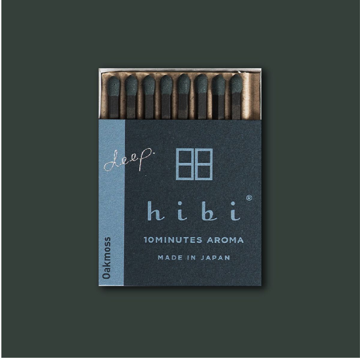 히비(HIBI) 딥시리즈 아로마 성냥 인센스_오크모스_레귤러박스