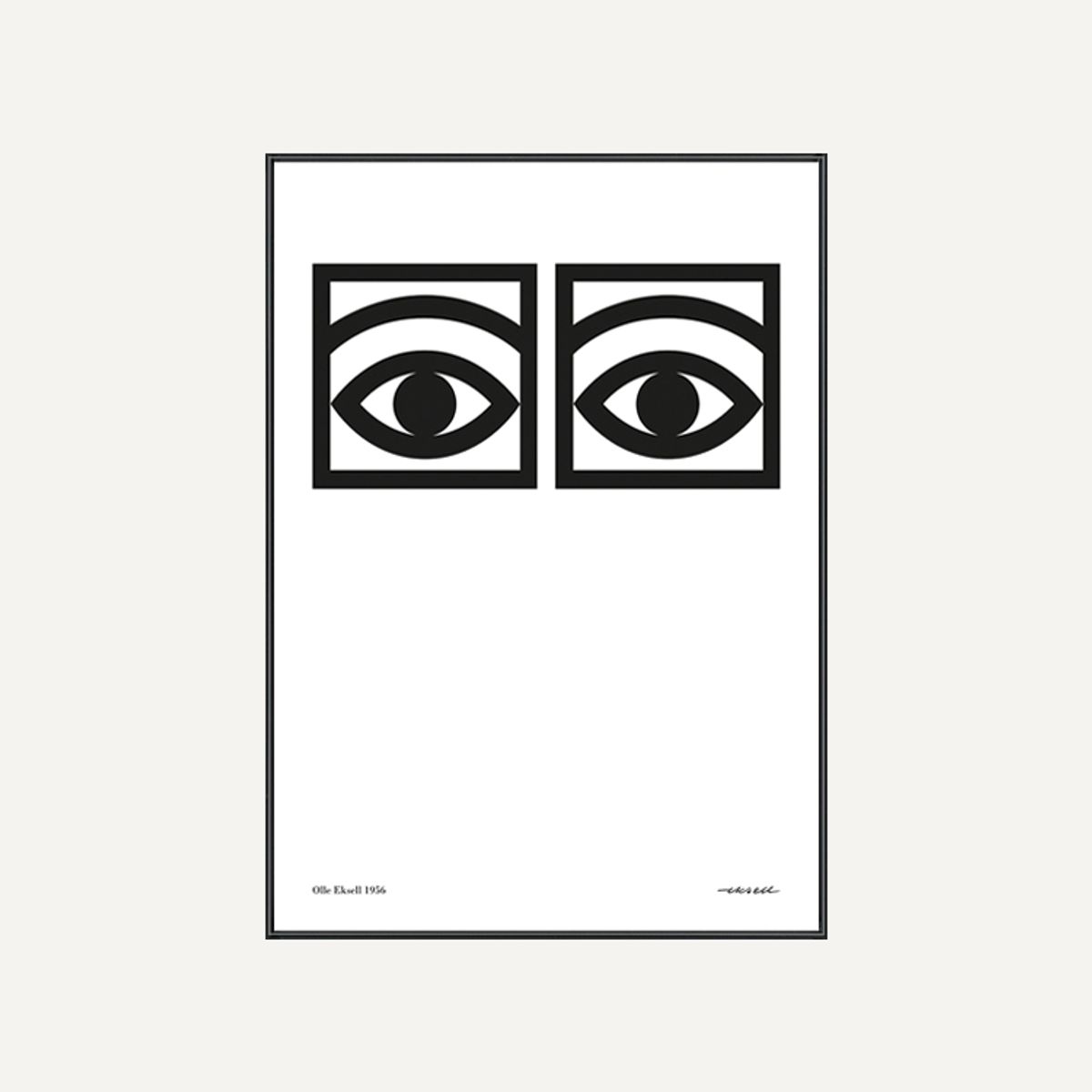 그릿시즌(GREET SEASON) 올레 엑셀 One eye, Black and White (액자 포함)