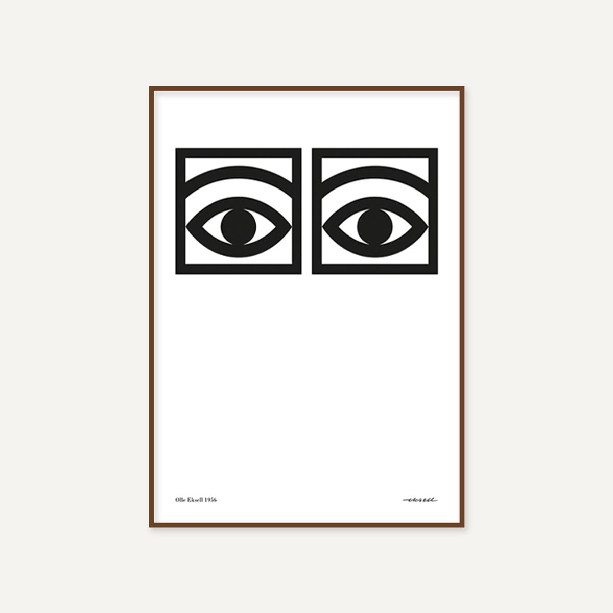 그릿시즌(GREET SEASON) 올레 엑셀 One eye, Black and White (액자 포함)